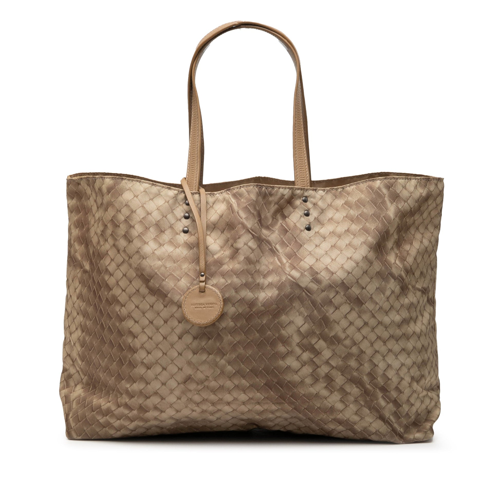 Bottega Veneta Nylon Intrecciolusion Tote