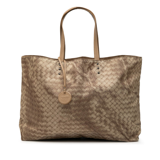 Bottega Veneta Nylon Intrecciolusion Tote