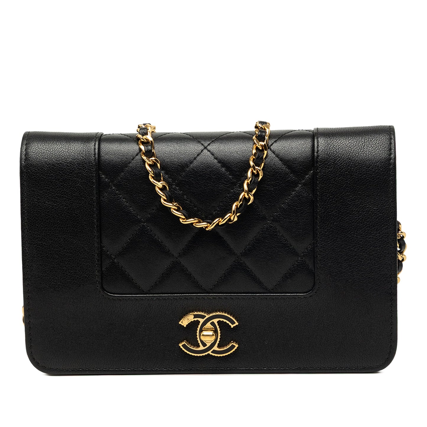Chanel Quilted Lambskin Mademoiselle Wallet on Chain