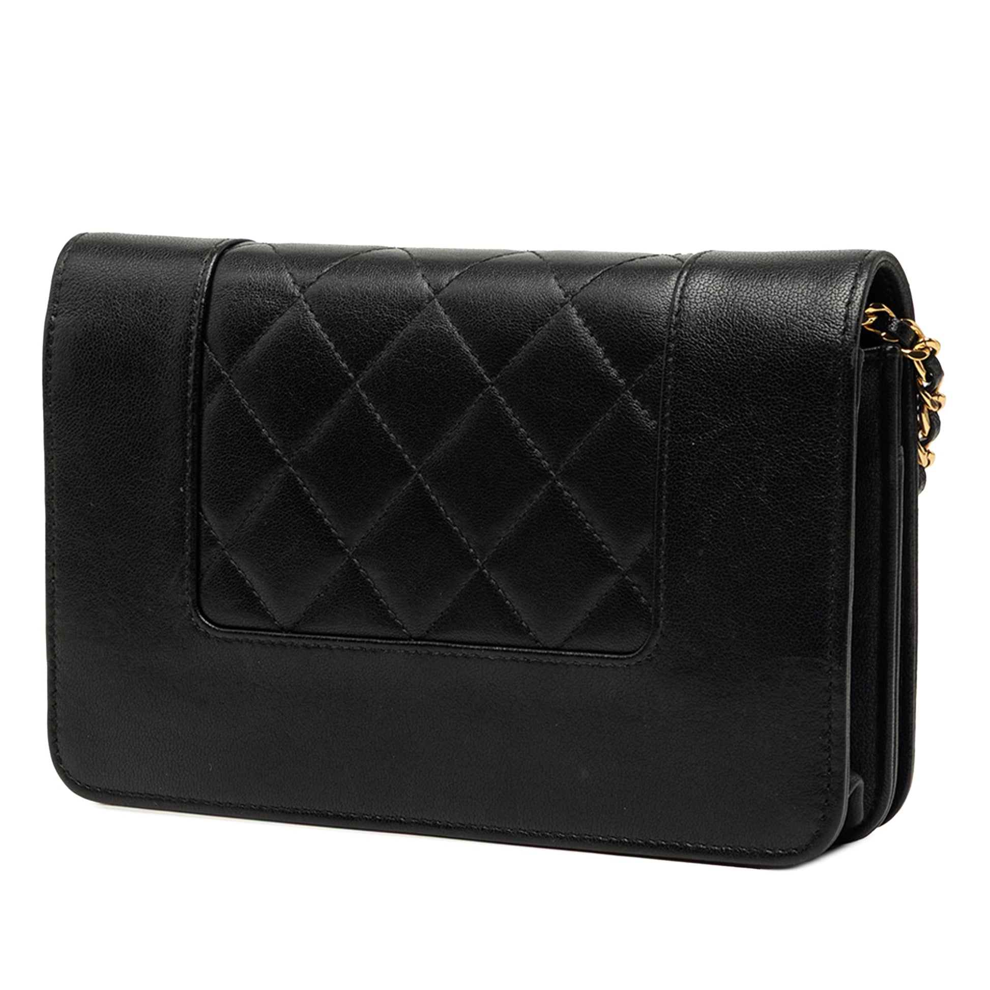 Chanel Quilted Lambskin Mademoiselle Wallet on Chain