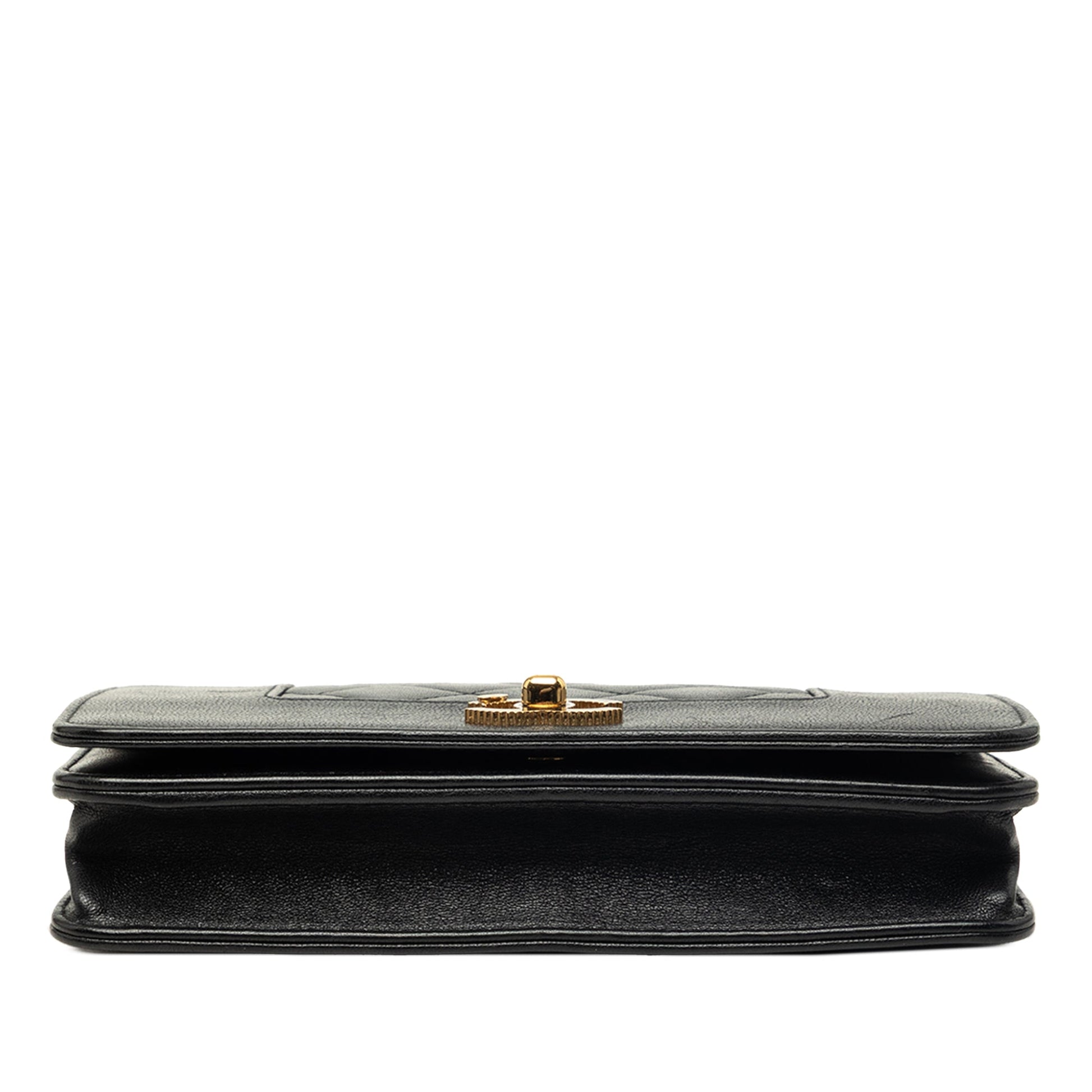 Chanel Quilted Lambskin Mademoiselle Wallet on Chain