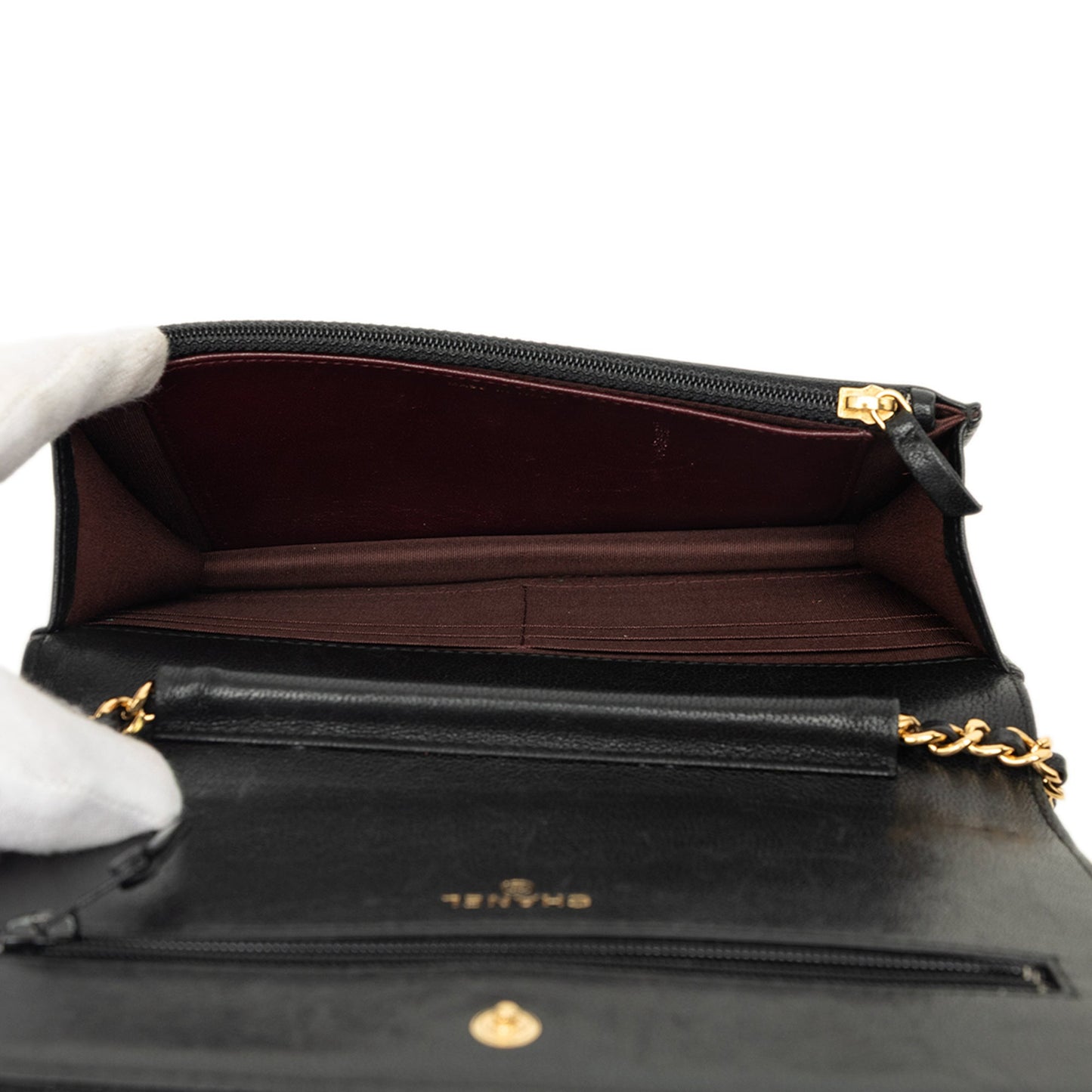 Chanel Quilted Lambskin Mademoiselle Wallet on Chain