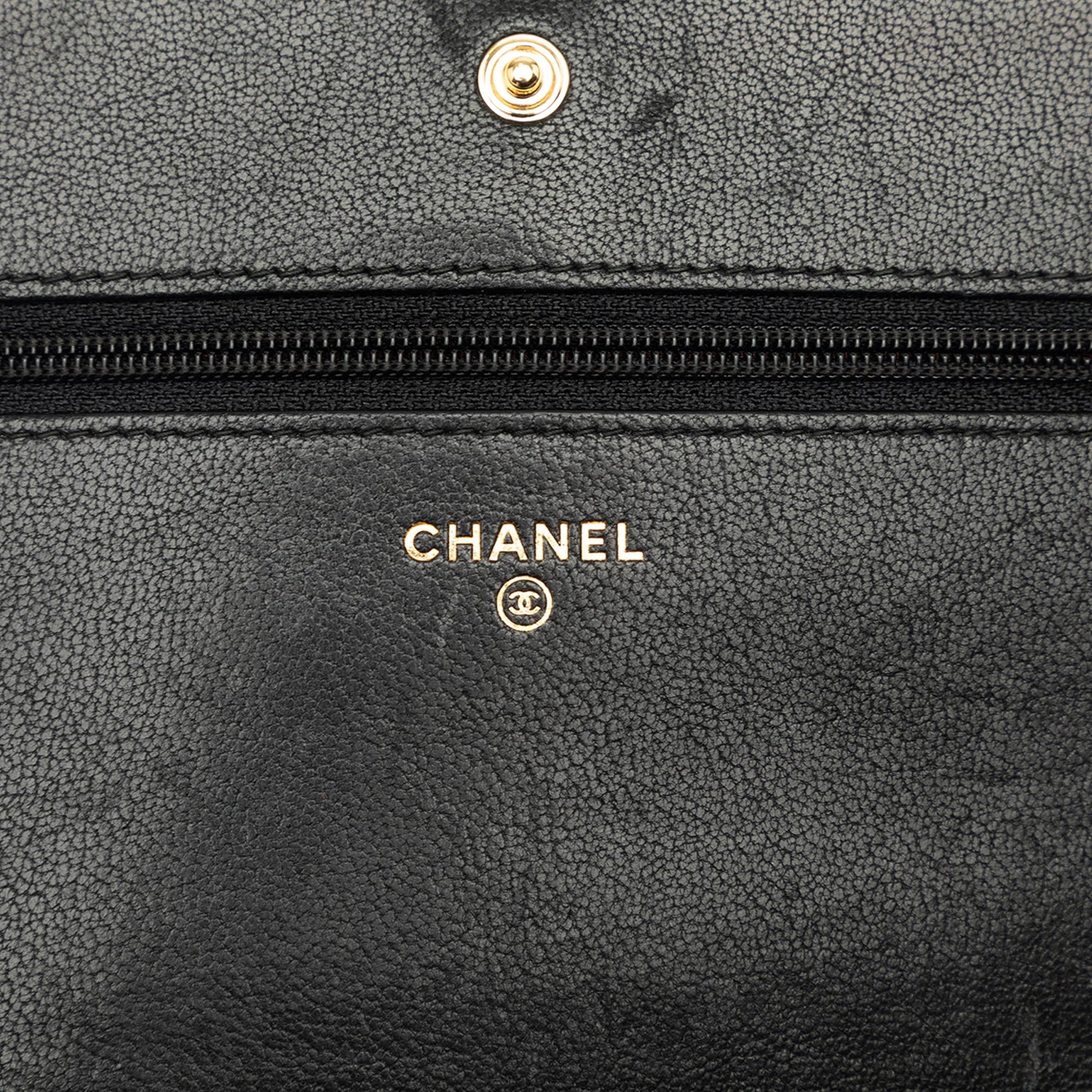 Chanel Quilted Lambskin Mademoiselle Wallet on Chain