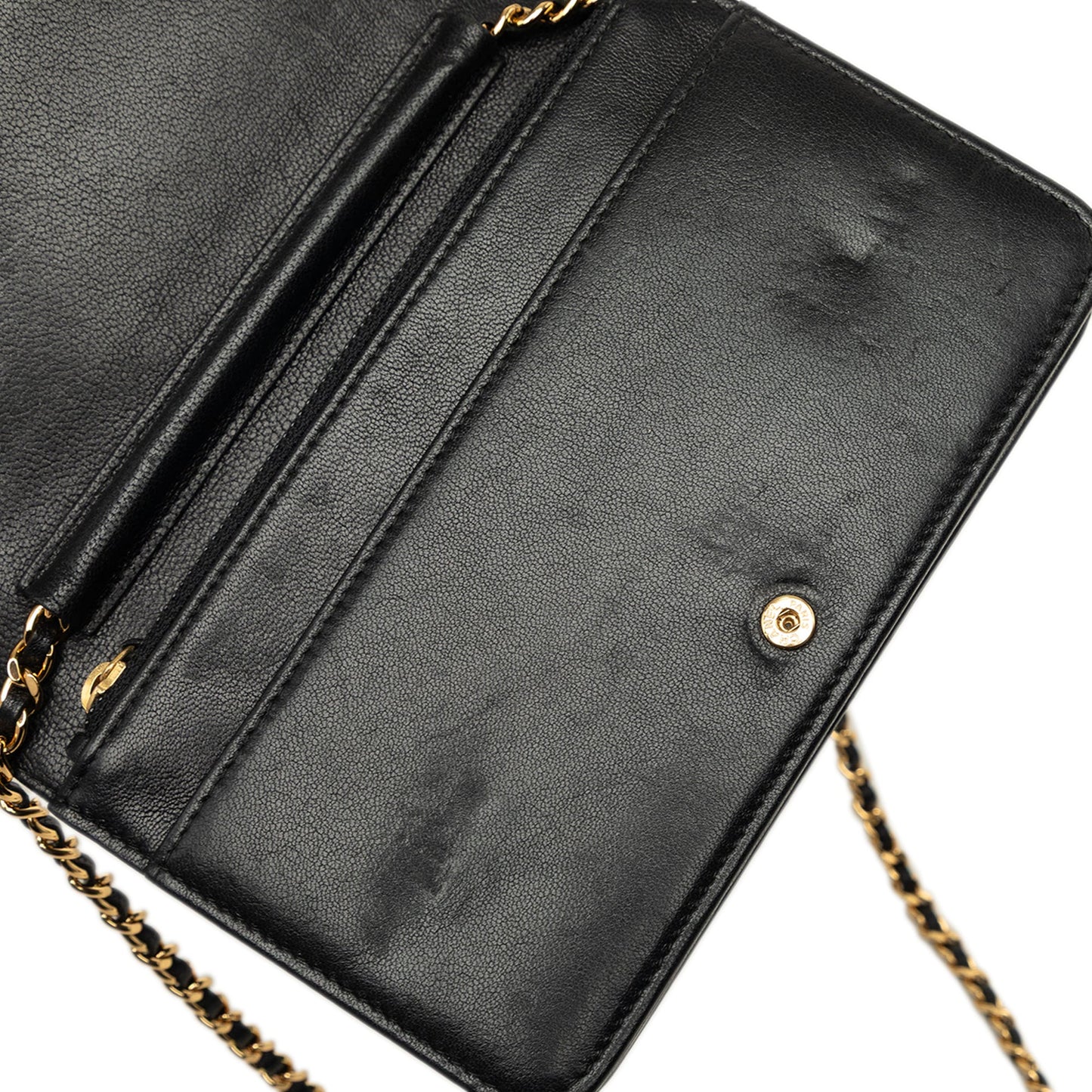 Chanel Quilted Lambskin Mademoiselle Wallet on Chain