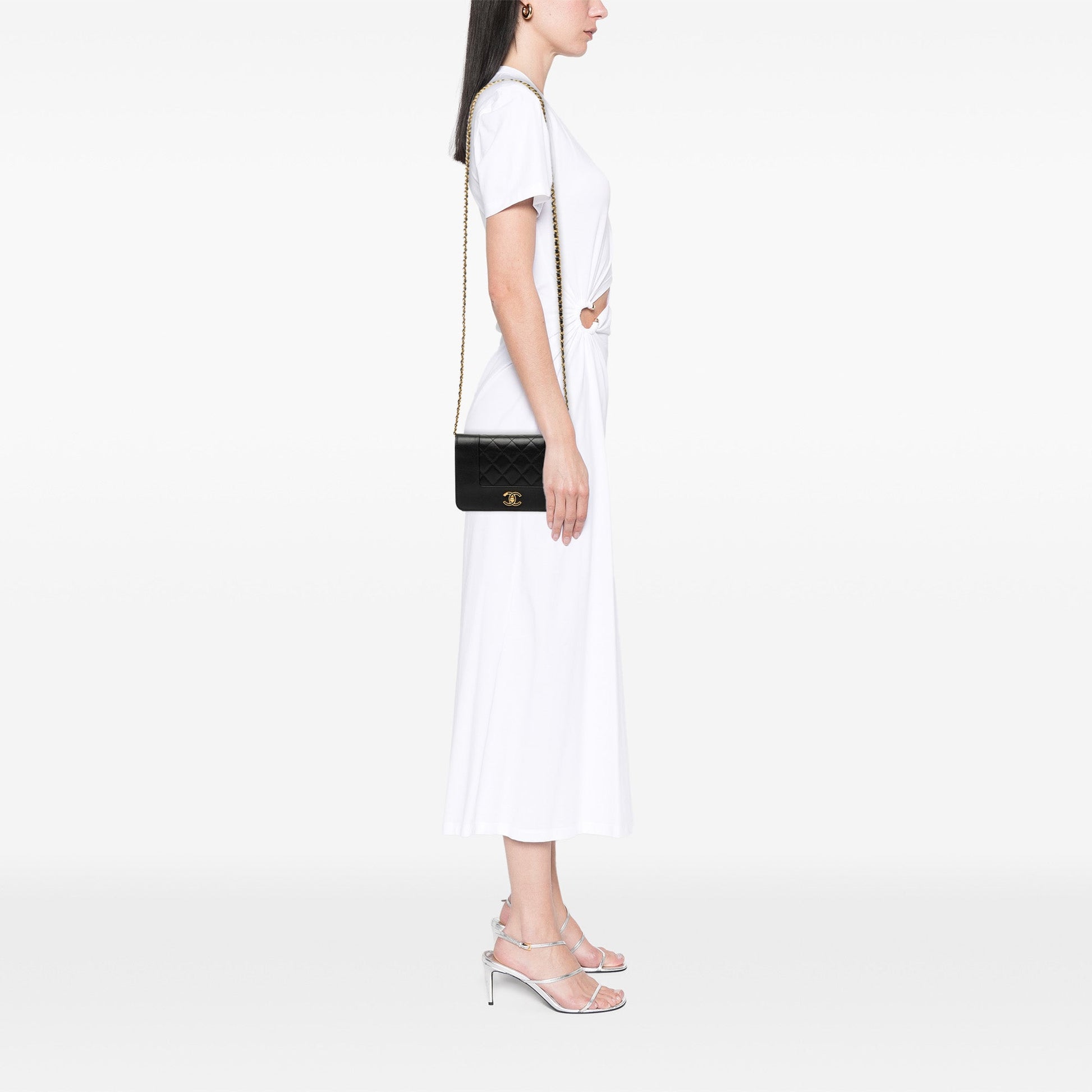 Chanel Quilted Lambskin Mademoiselle Wallet on Chain