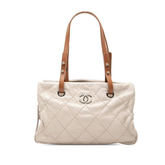 Glazed Calfskin On the Road Tote