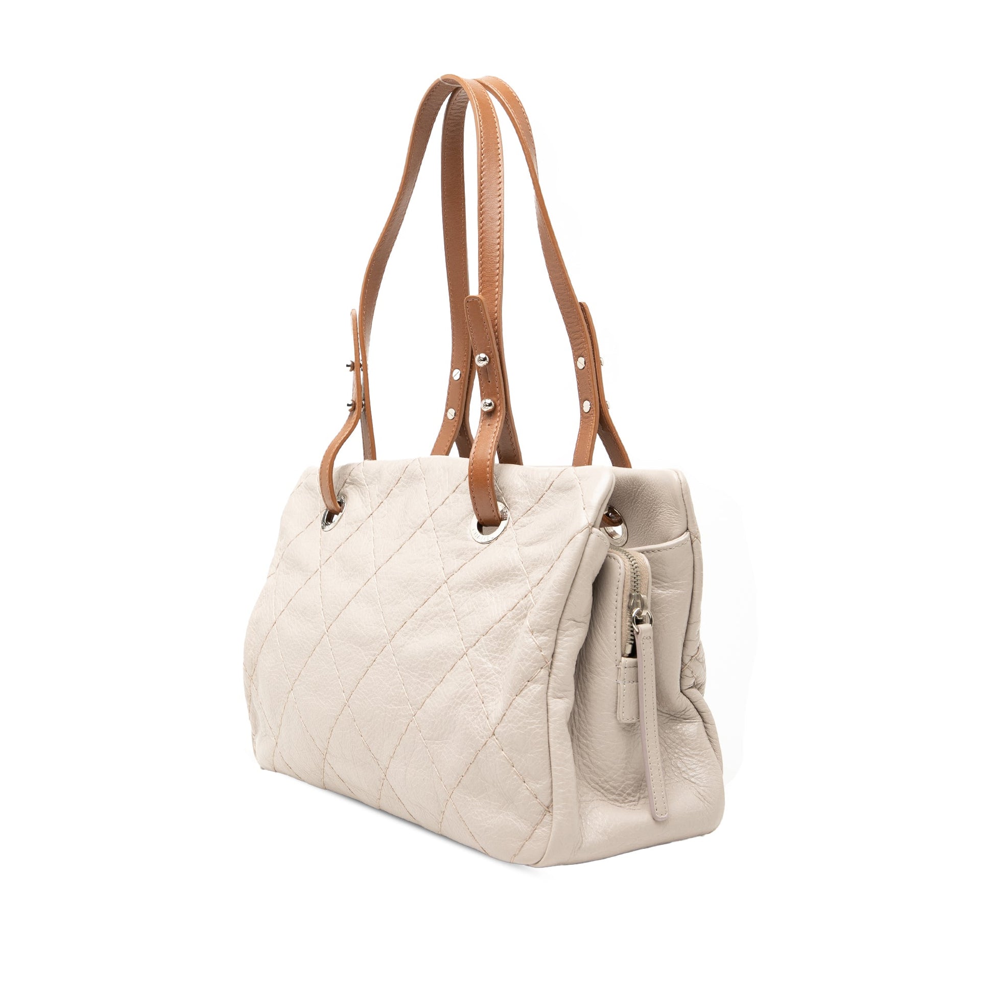 Glazed Calfskin On the Road Tote