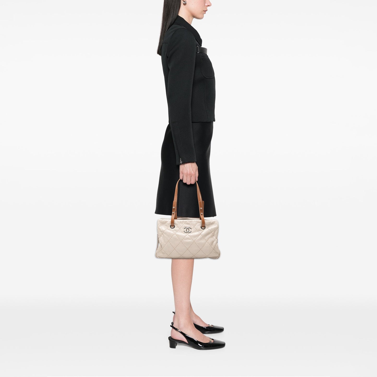 Glazed Calfskin On the Road Tote