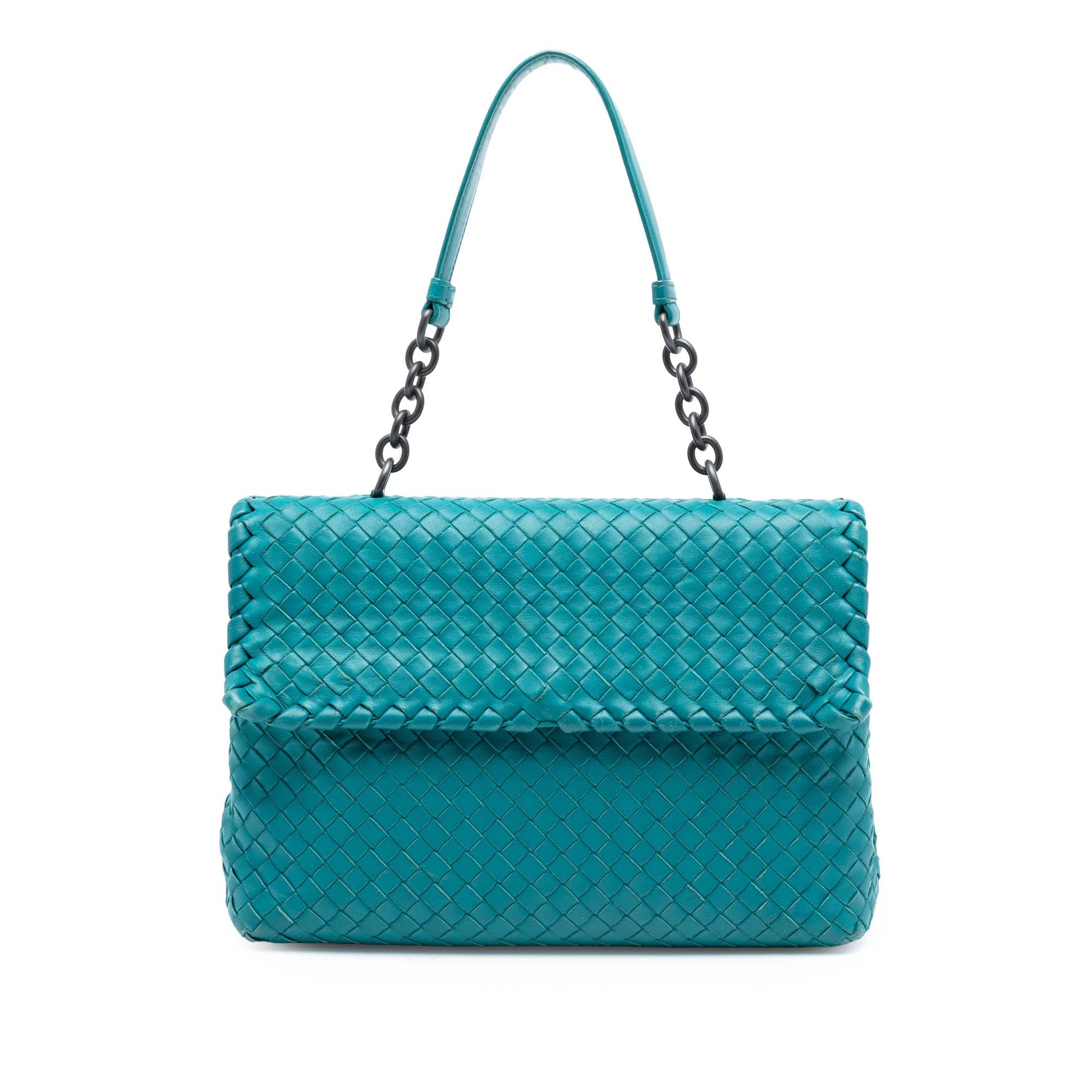 Bottega Veneta Medium Nappa Intrecciato Olimpia Shoulder Bag