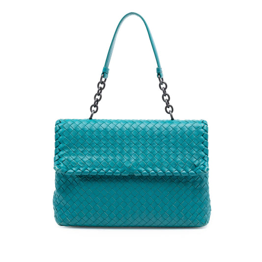 Bottega Veneta Medium Nappa Intrecciato Olimpia Shoulder Bag
