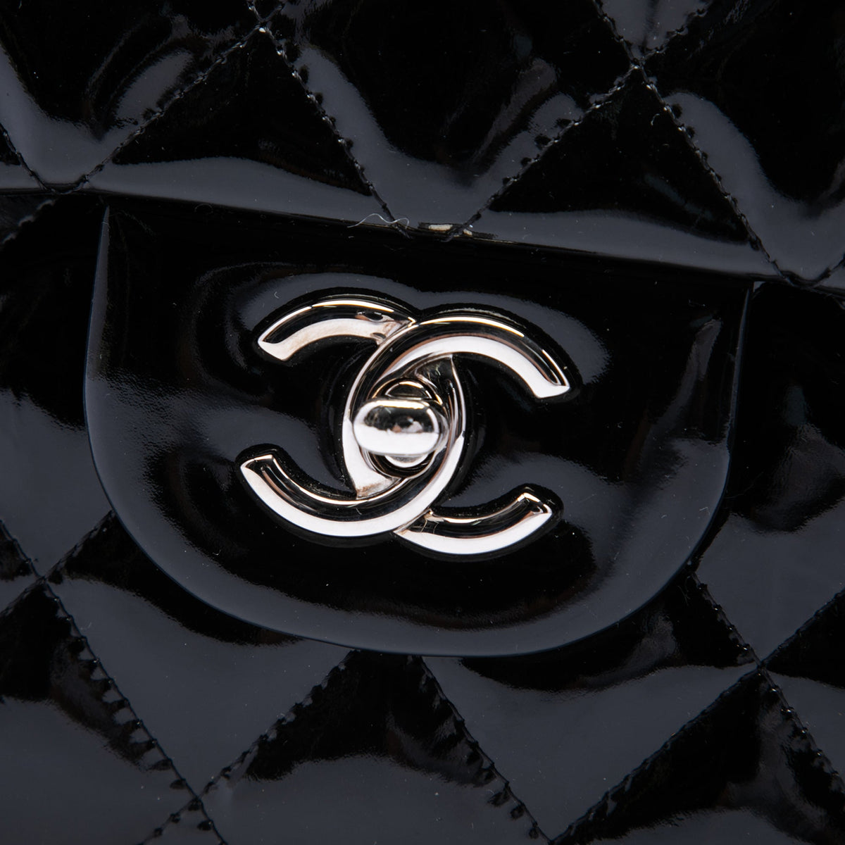 Chanel Jumbo Classic Patent Double Flap