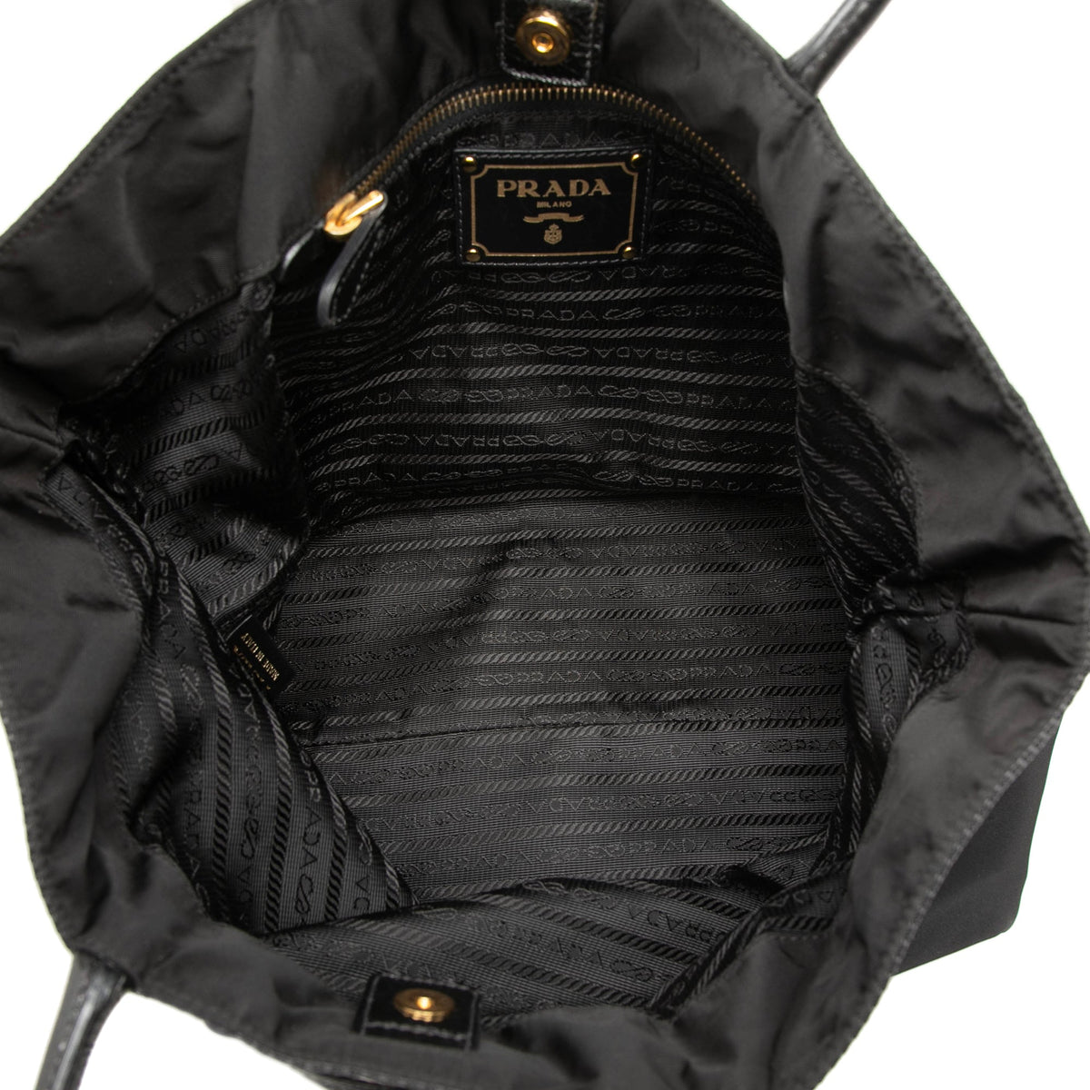 Prada Tessuto Canapa Logo Satchel