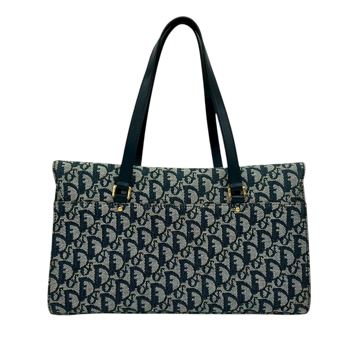 Dior Diorissimo Trotter Canvas Saddle Shoulder Bag