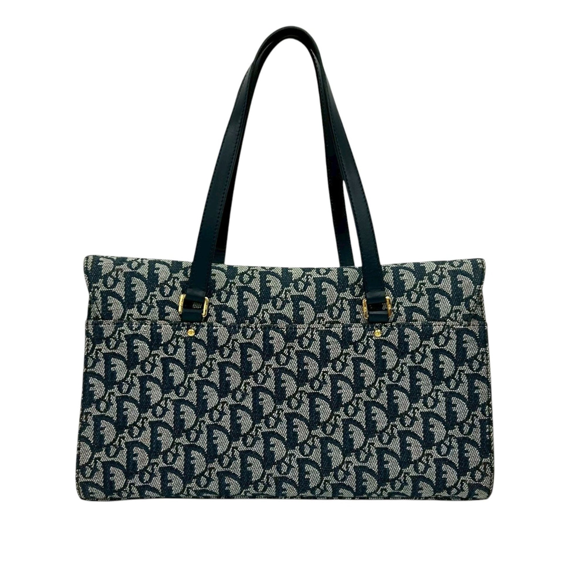 Dior Diorissimo Trotter Canvas Saddle Shoulder Bag