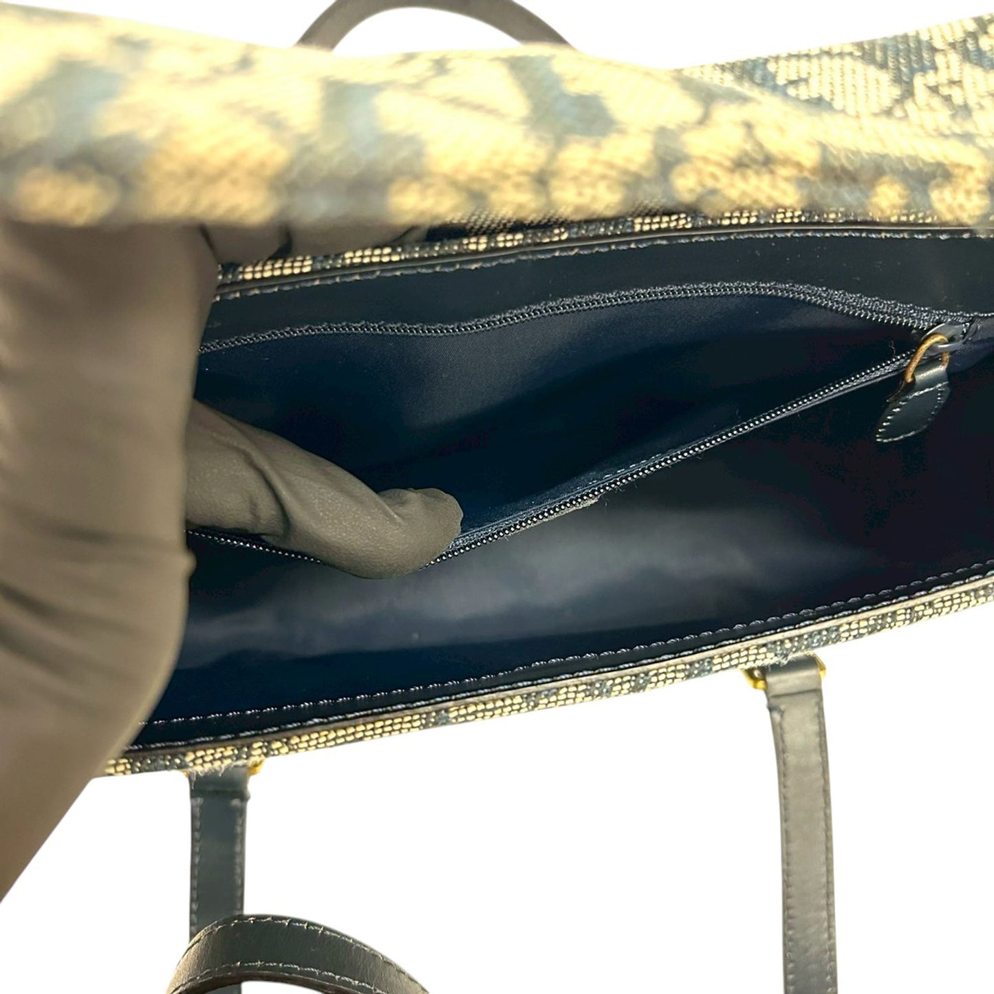 Dior Diorissimo Trotter Canvas Saddle Shoulder Bag