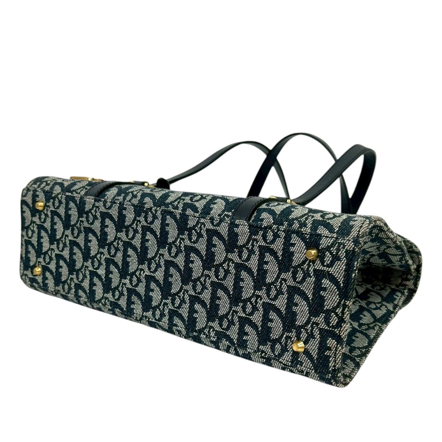 Dior Diorissimo Trotter Canvas Saddle Shoulder Bag