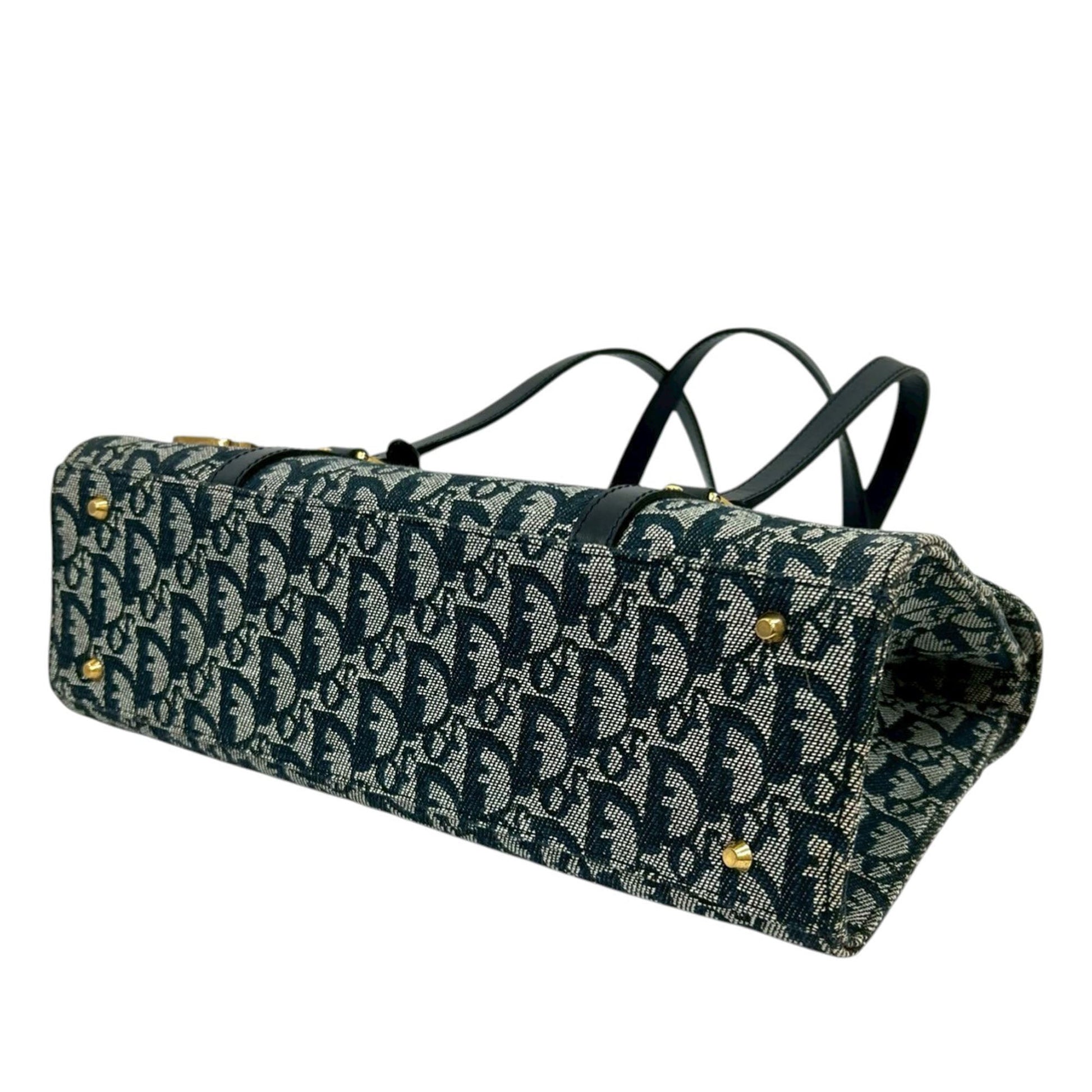Dior Diorissimo Trotter Canvas Saddle Shoulder Bag