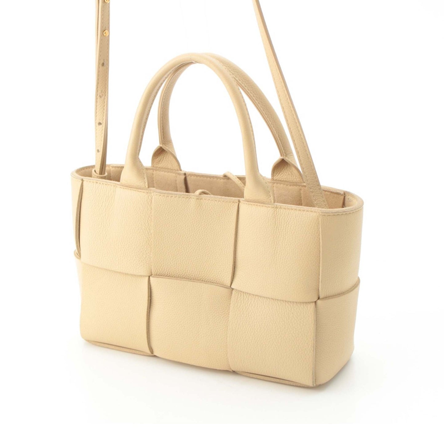 Bottega Veneta Small Lambskin Maxi Intreccio Arco Tote