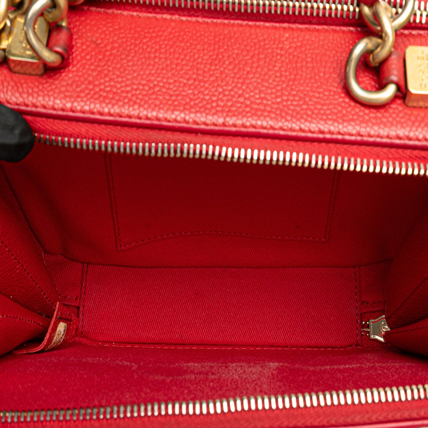Chanel Small Quilted Caviar Top Handle Camera Bag