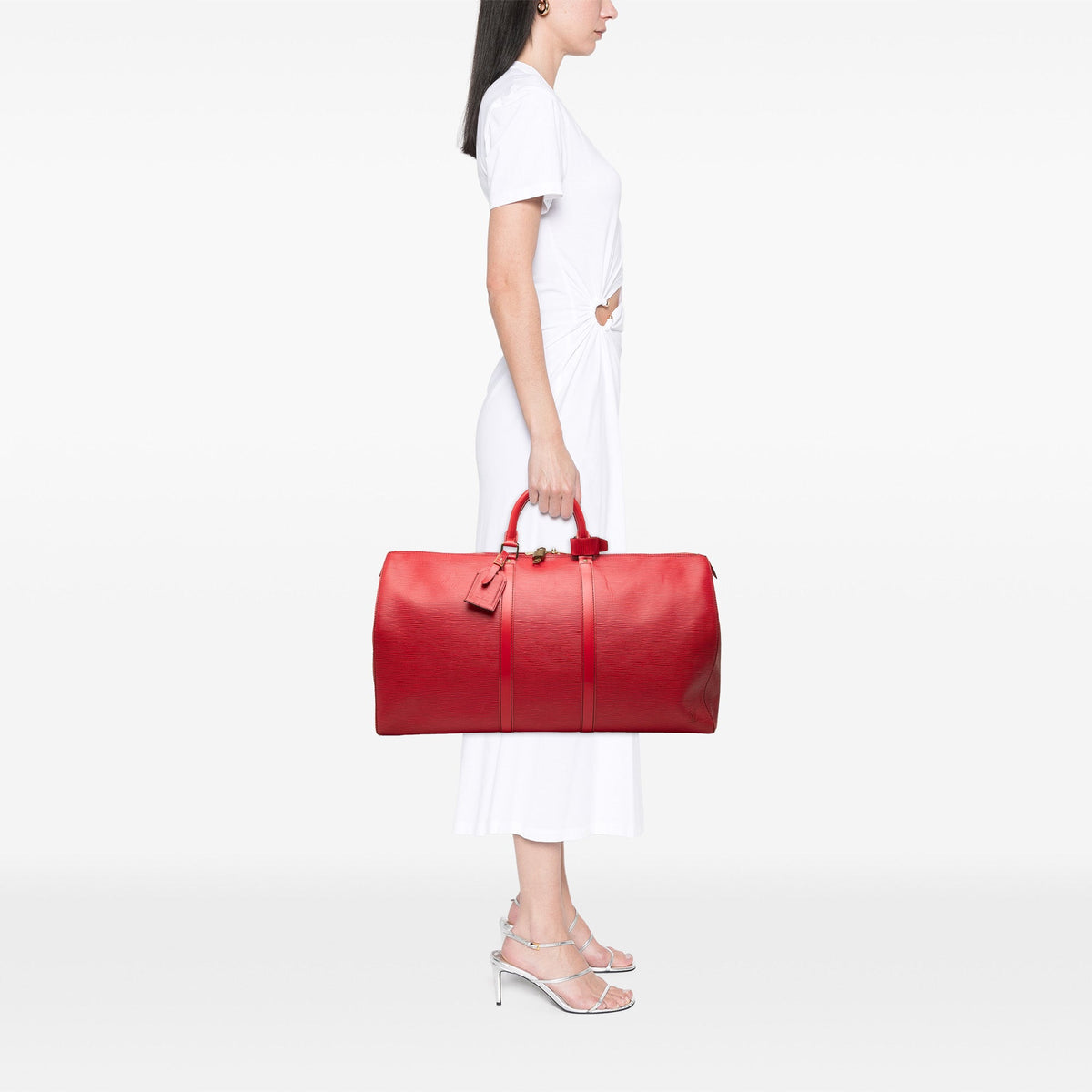 Louis Vuitton Epi Keepall 55 — Red