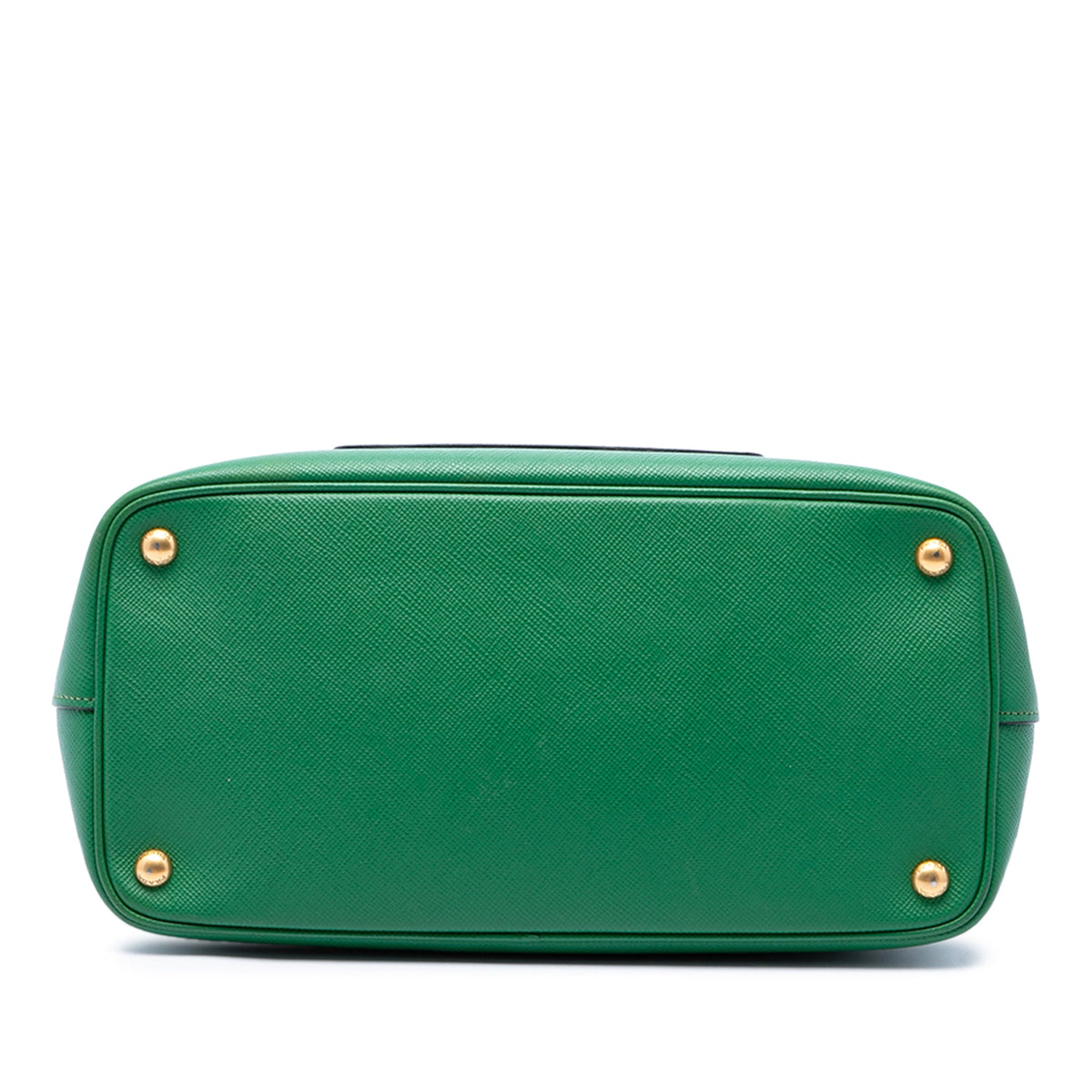 Prada Saffiano Cuir Front Pocket Convertible Tote — Green