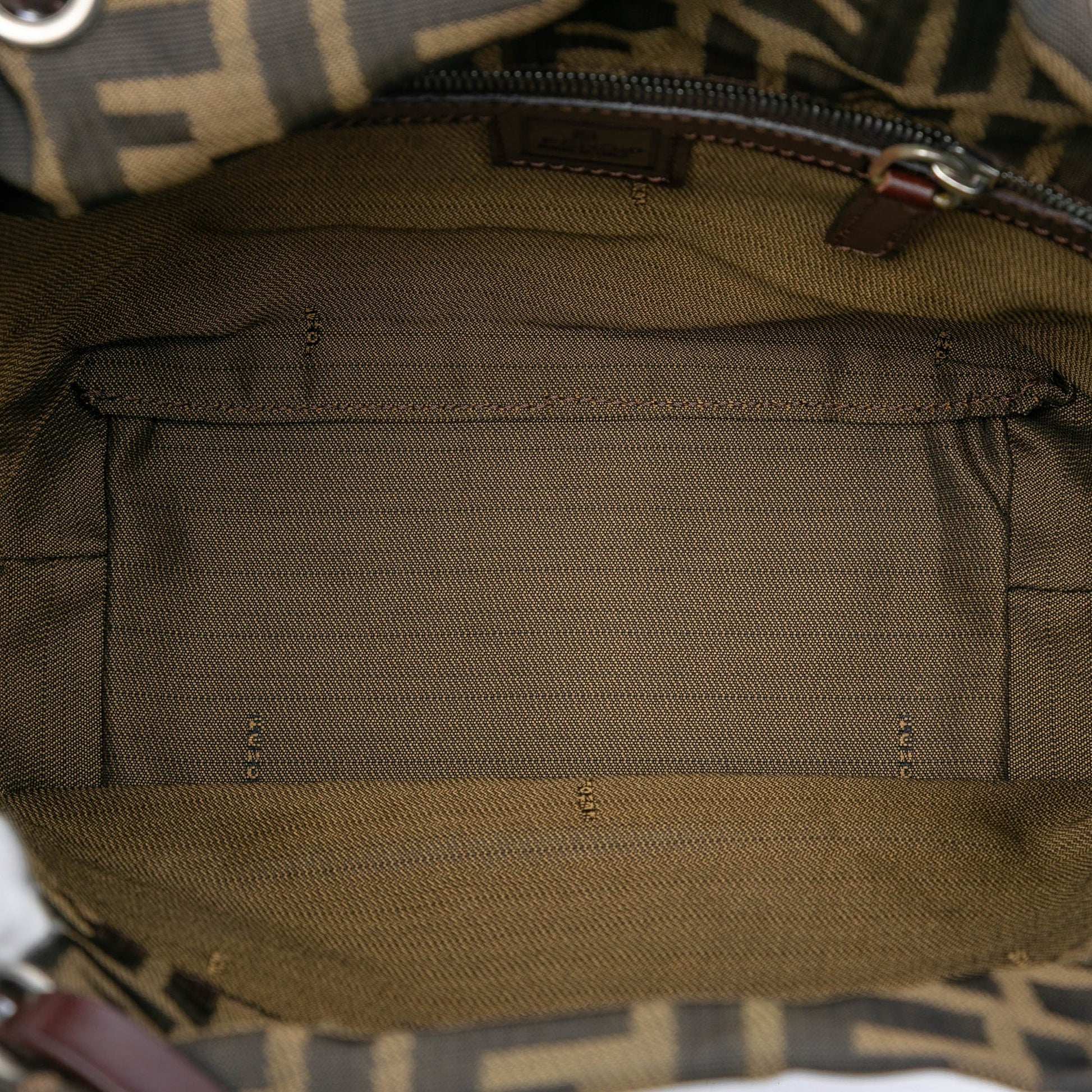Fendi Zucca Canvas Handbag