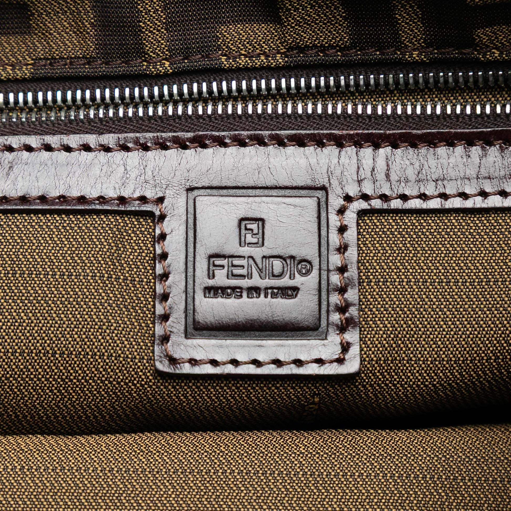 Fendi Zucca Canvas Handbag