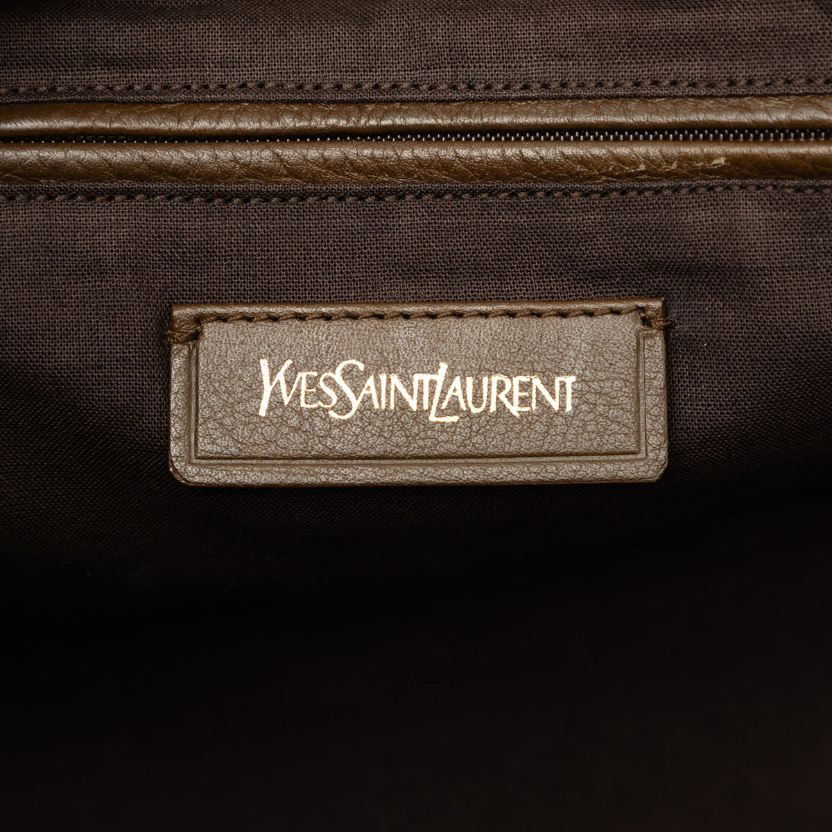 Saint Laurent Medium Perforated Metallic Leather Cabas Chyc Tote