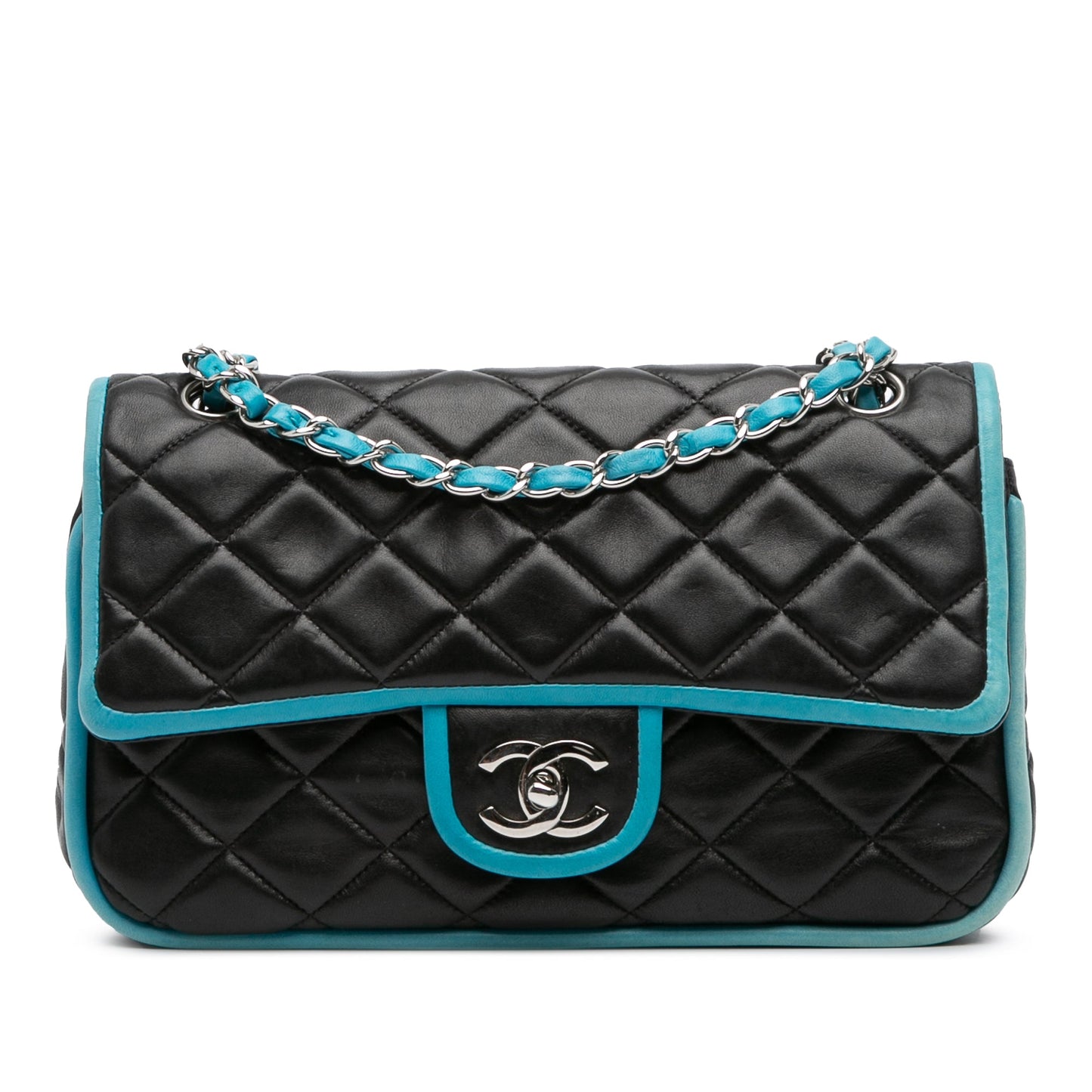 Chanel Medium Classic Bicolor Lambskin Double Flap