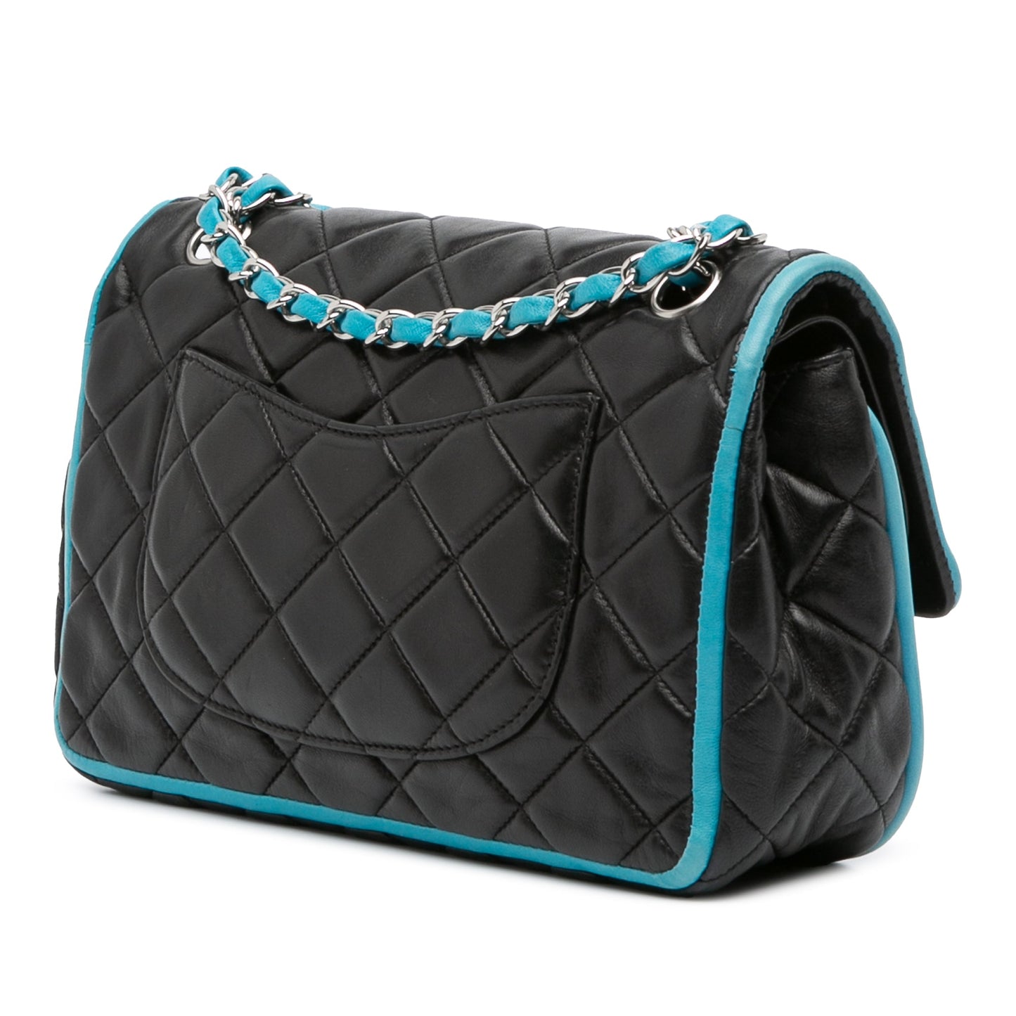 Chanel Medium Classic Bicolor Lambskin Double Flap