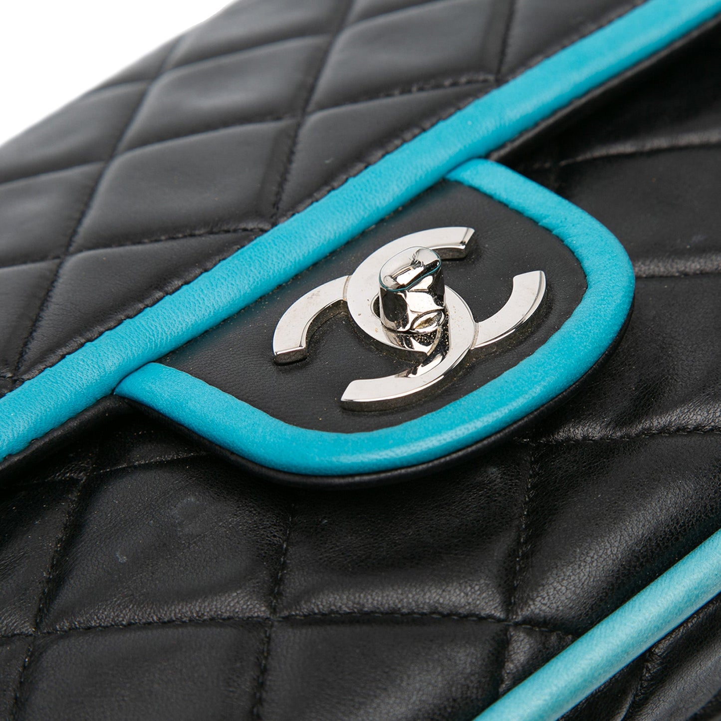Chanel Medium Classic Bicolor Lambskin Double Flap