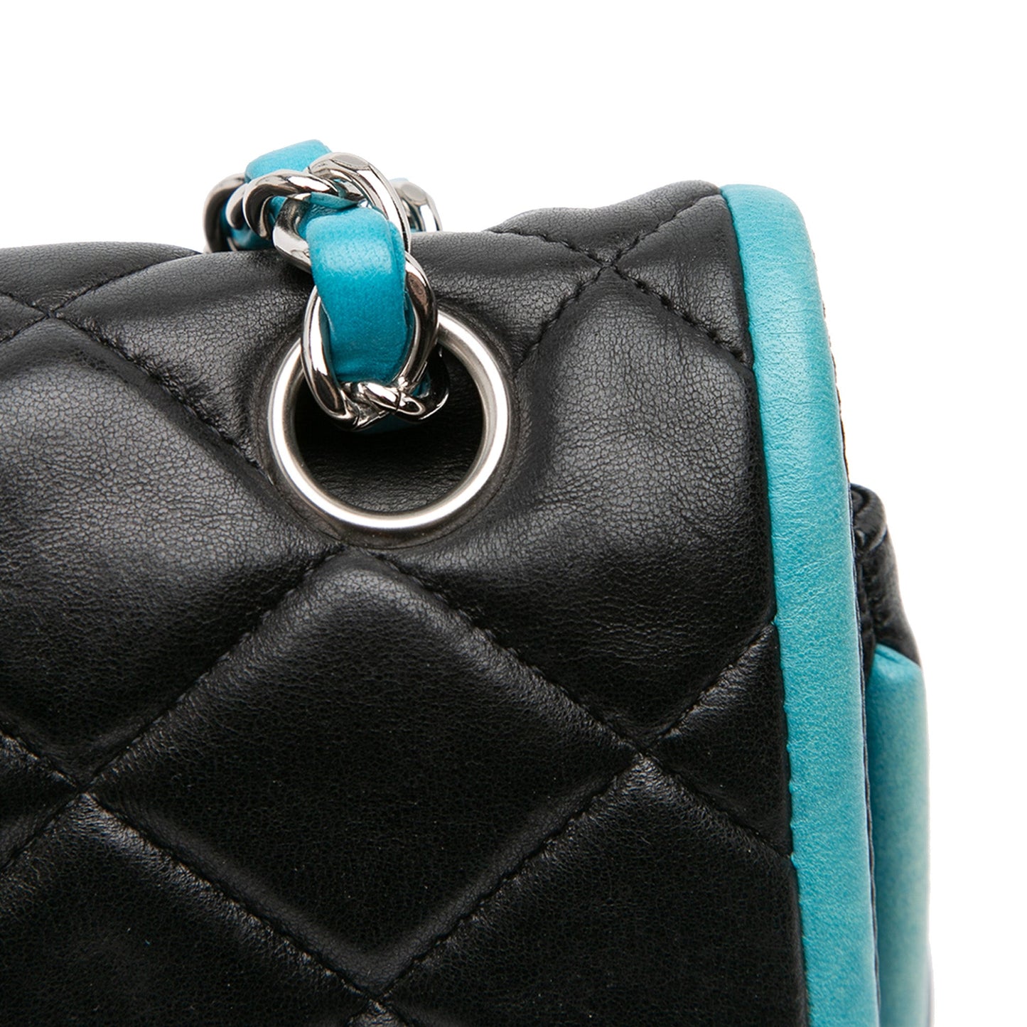 Chanel Medium Classic Bicolor Lambskin Double Flap