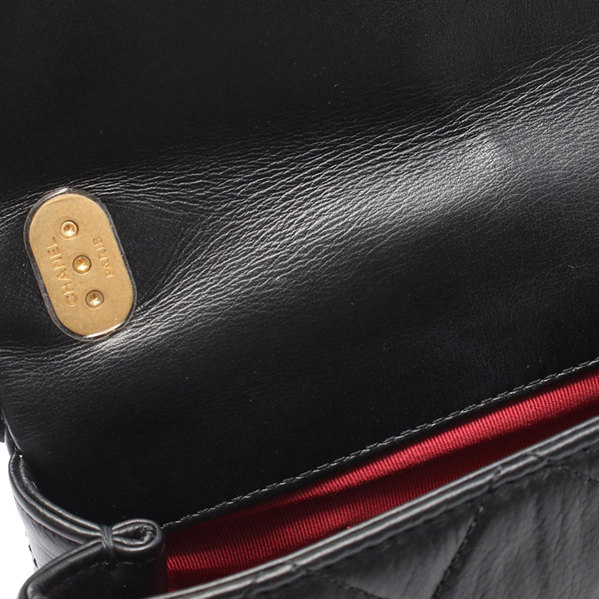 Chanel Mini Quilted Calfskin Crystal Pearls Chain Flap