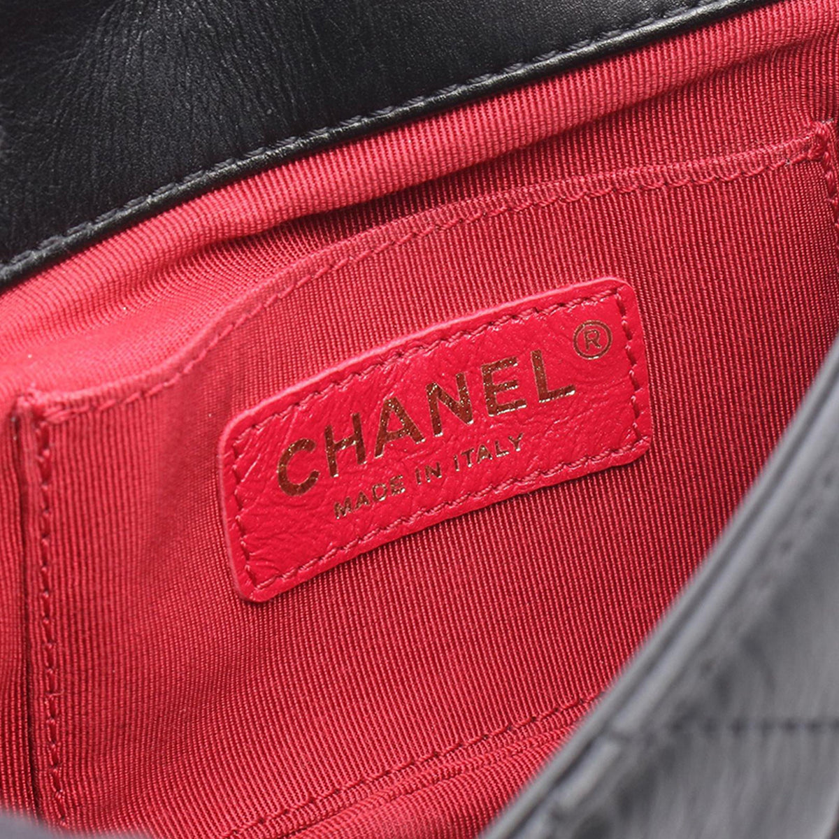 Chanel Mini Quilted Calfskin Crystal Pearls Chain Flap