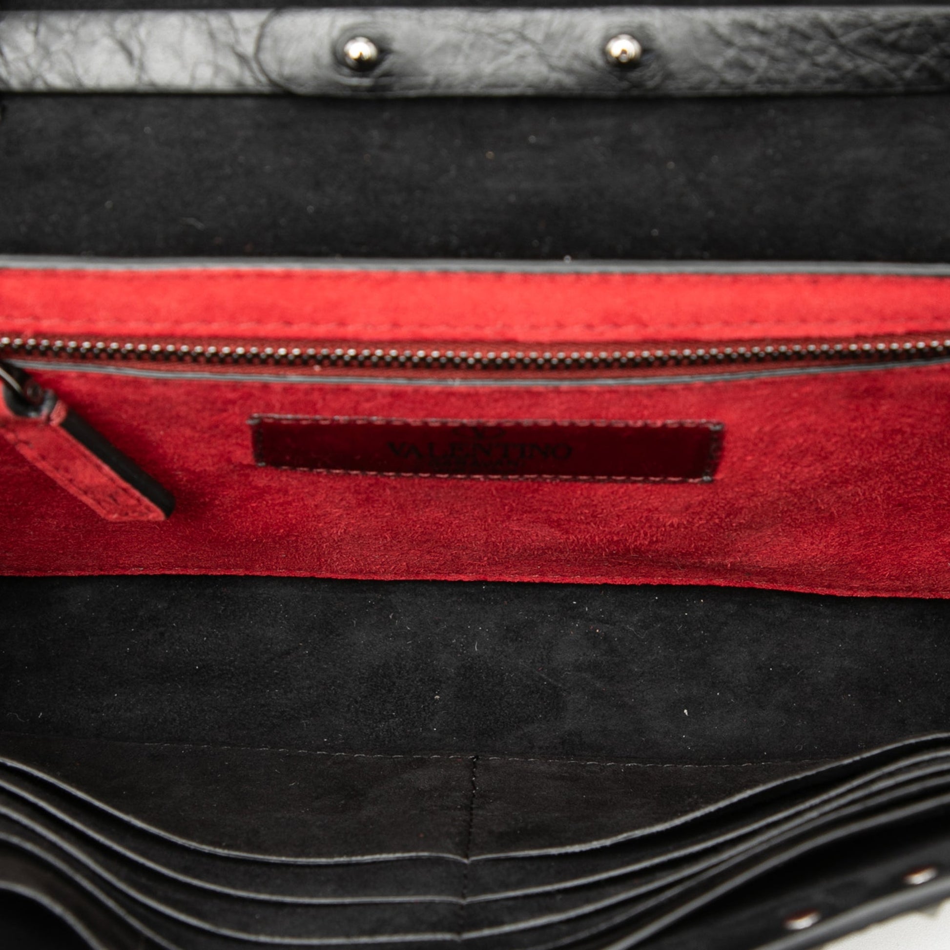 Quilted Nappa Rockstud Spike Wallet On Chain