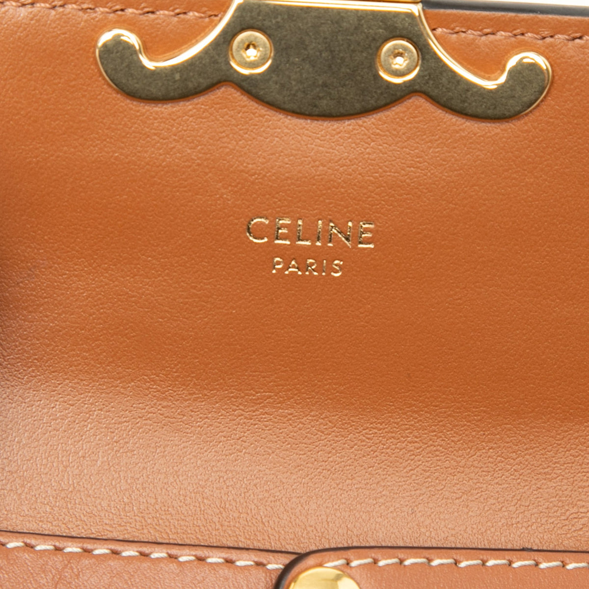 Celine Mini Triomphe Coated Canvas Claude Crossbody