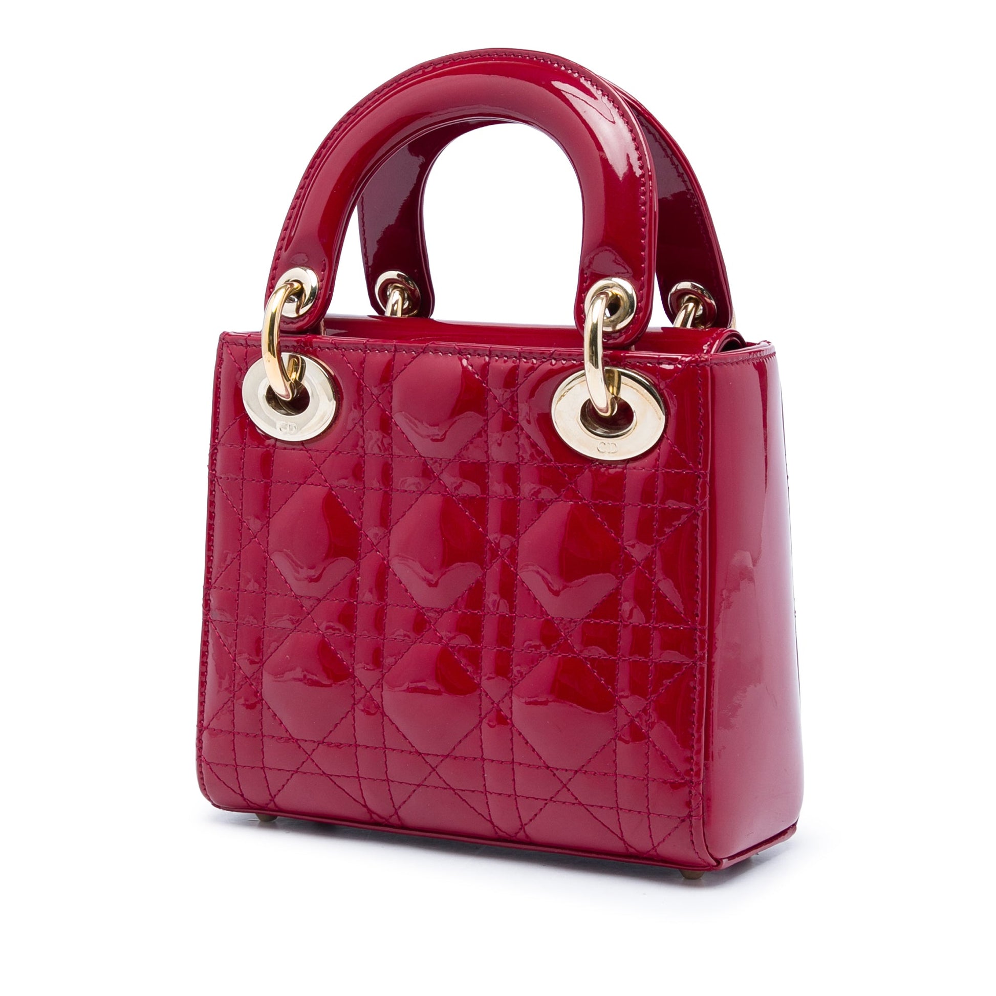 Dior Mini Patent Cannage Lady Dior