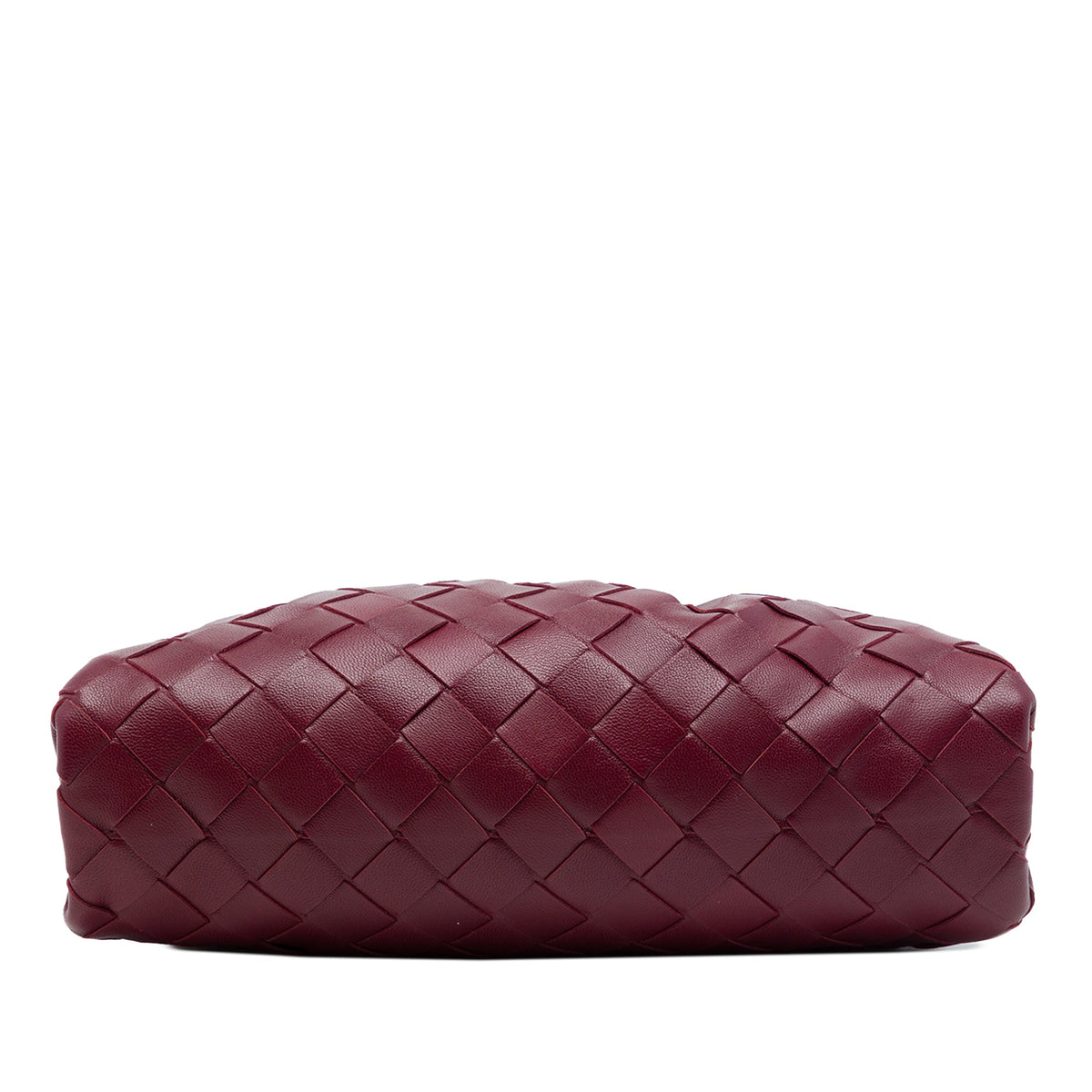 Bottega Veneta Nappa Intrecciato The Mini Pouch Crossbody — Red
