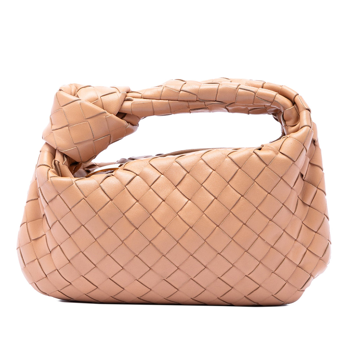 Bottega Veneta Mini Nappa Intrecciato Jodie — Brown