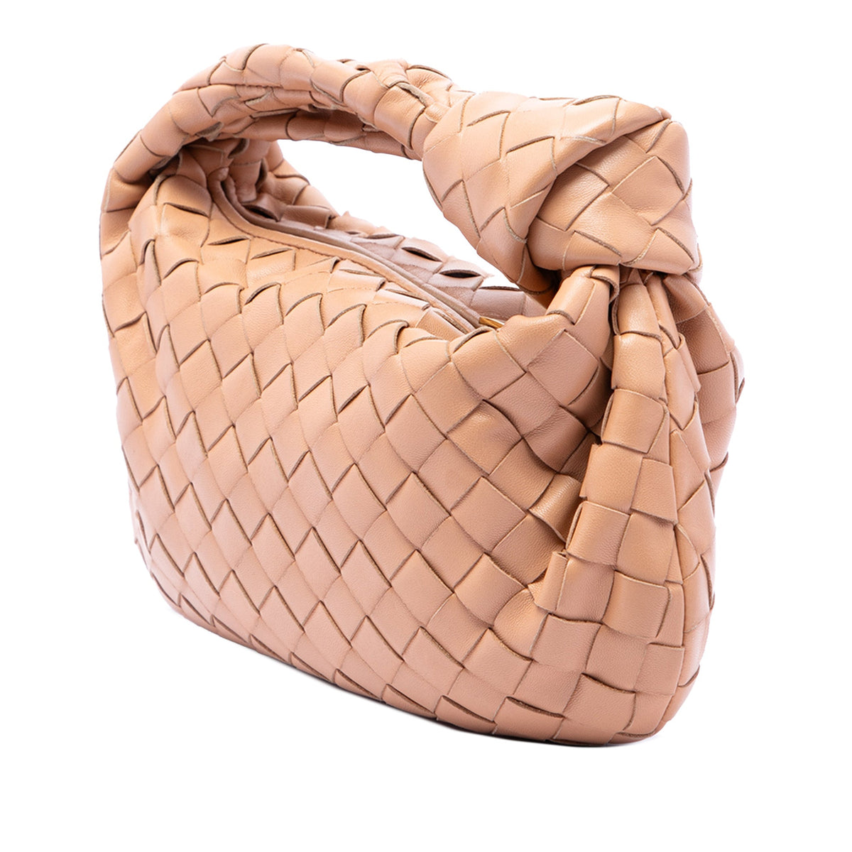 Bottega Veneta Mini Nappa Intrecciato Jodie — Brown