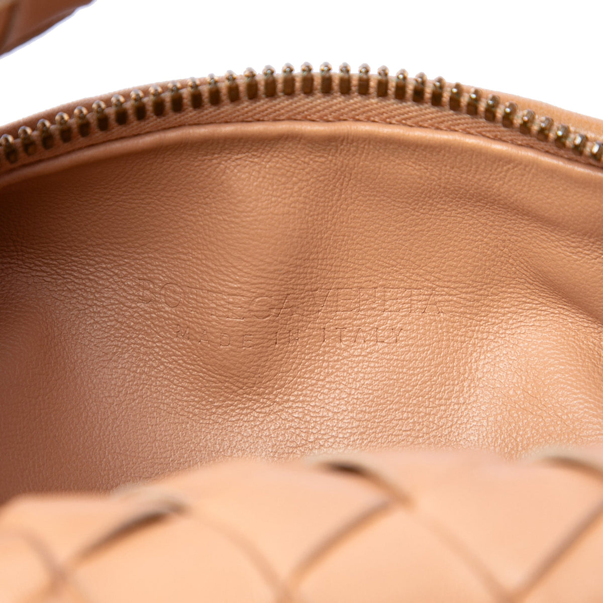 Bottega Veneta Mini Nappa Intrecciato Jodie — Brown