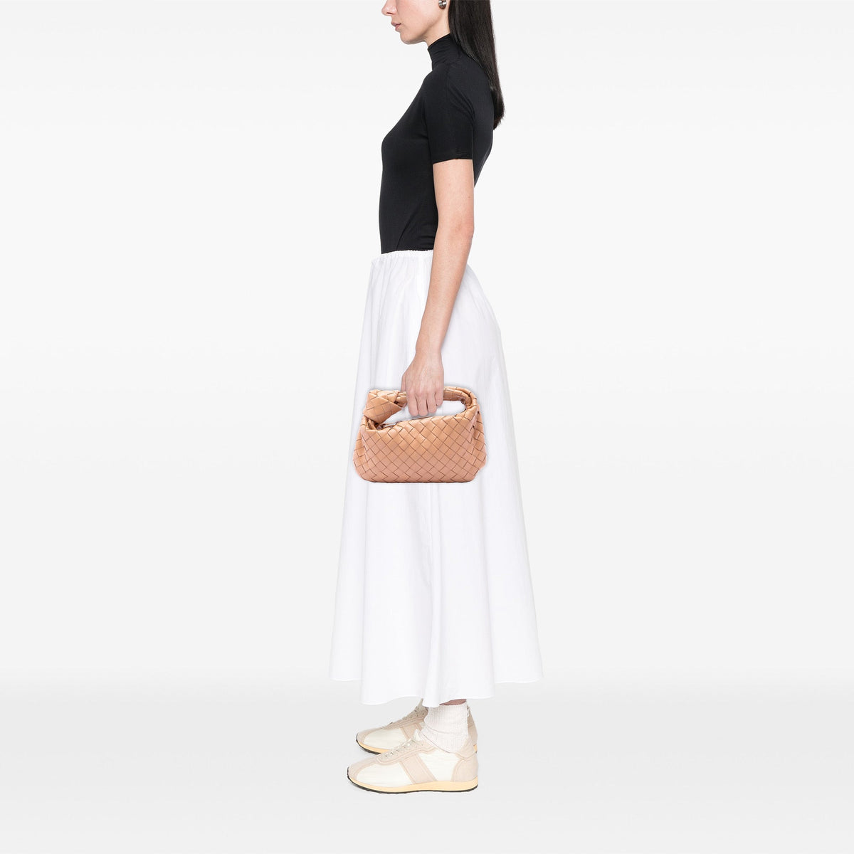 Bottega Veneta Mini Nappa Intrecciato Jodie — Brown