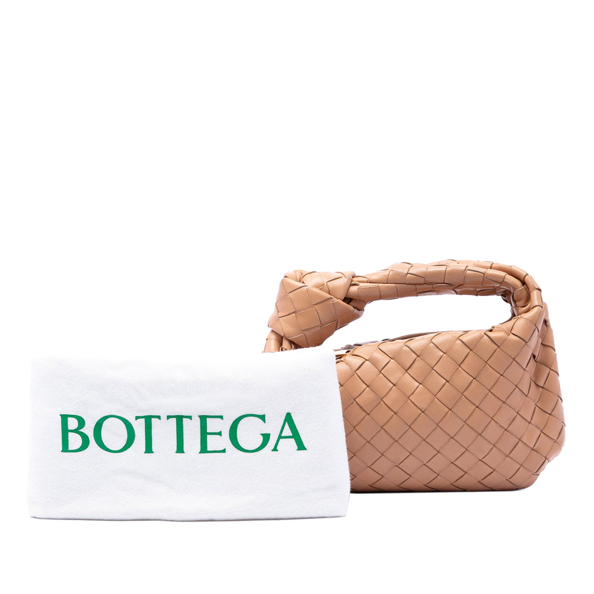 Bottega Veneta Mini Nappa Intrecciato Jodie — Brown