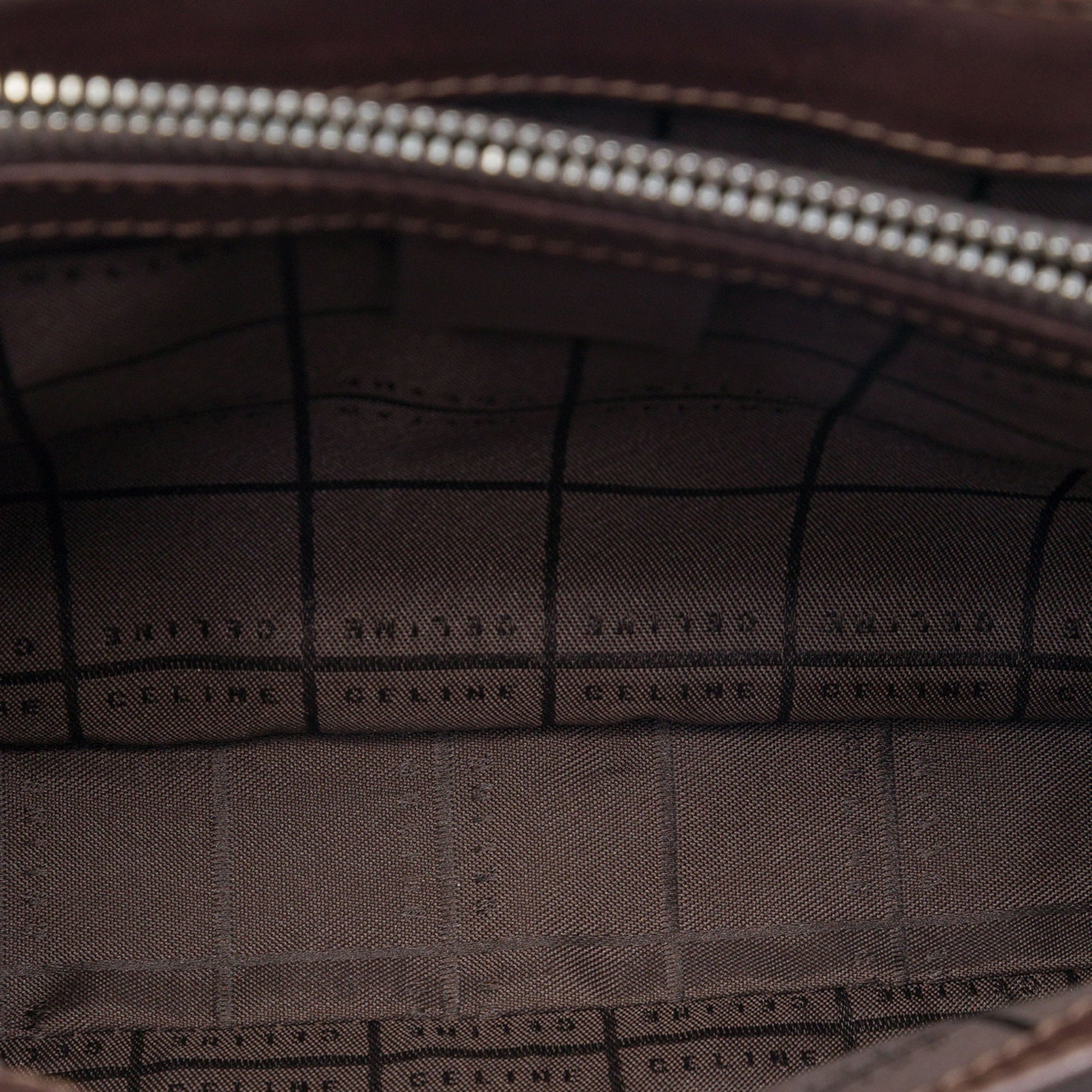 Celine C Macadam Suede Handbag