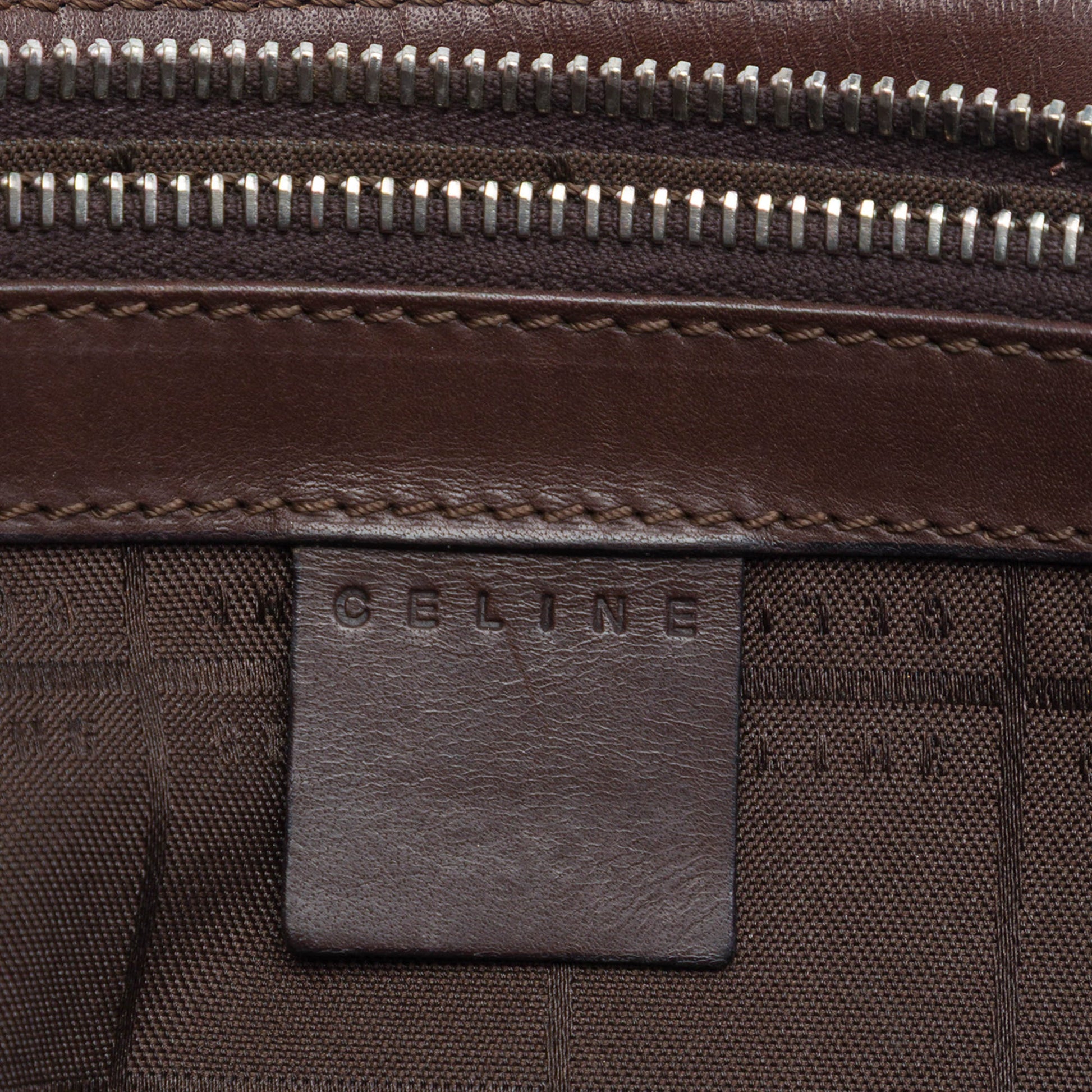 Celine C Macadam Suede Handbag
