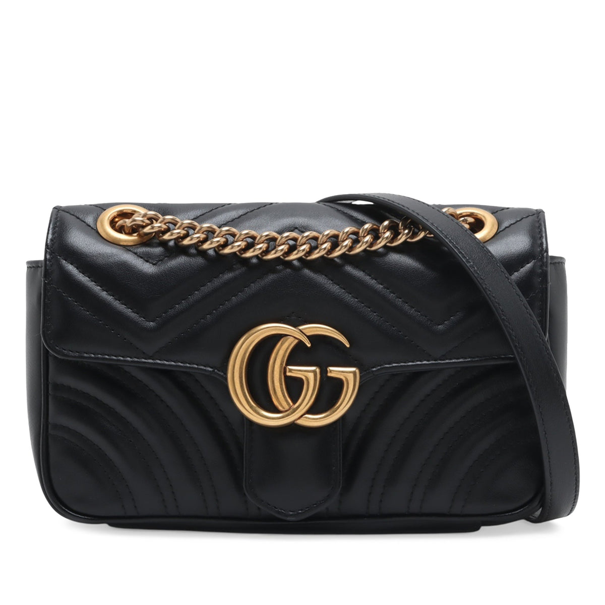 Gucci Small GG Marmont Matelasse Calfskin Shoulder Bag