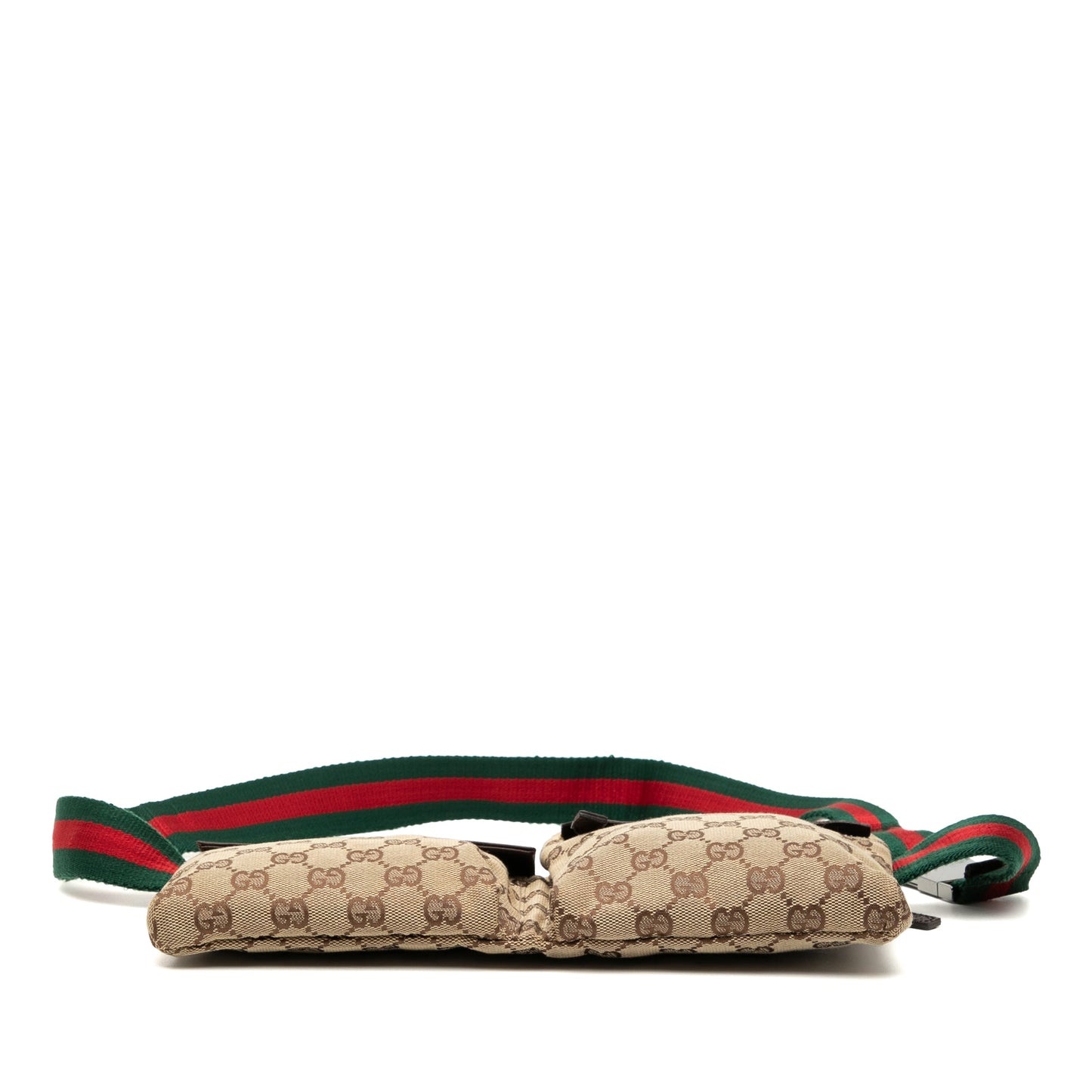 Gucci GG Canvas Web Double Pocket Belt Bag