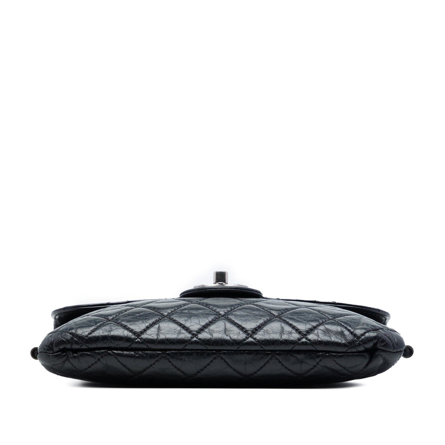 Chanel CC Quilted Aged Calfskin Embossed LAX Flap