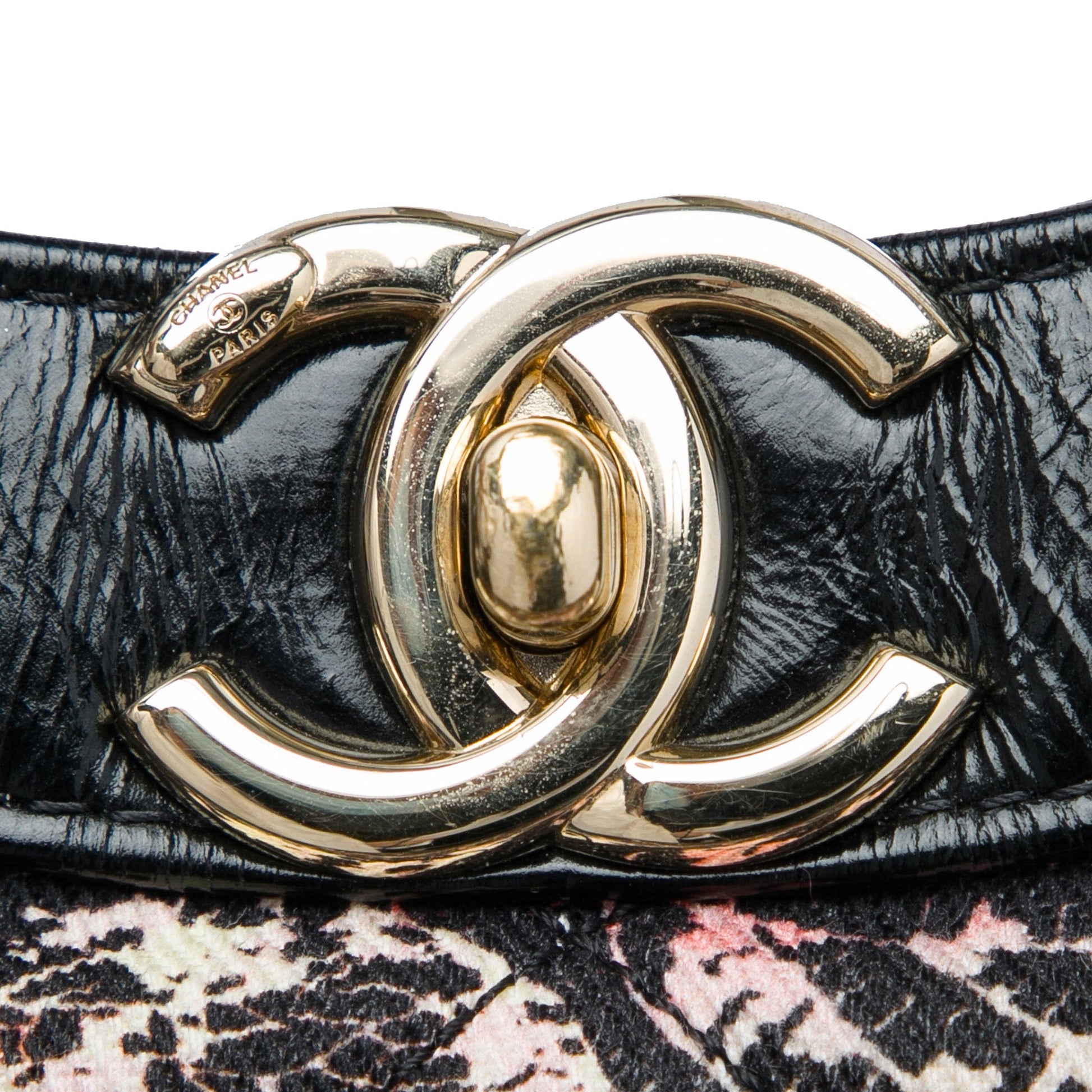 Chanel Large Printed Canvas and Glazed Calfskin 31 Shopping Bag