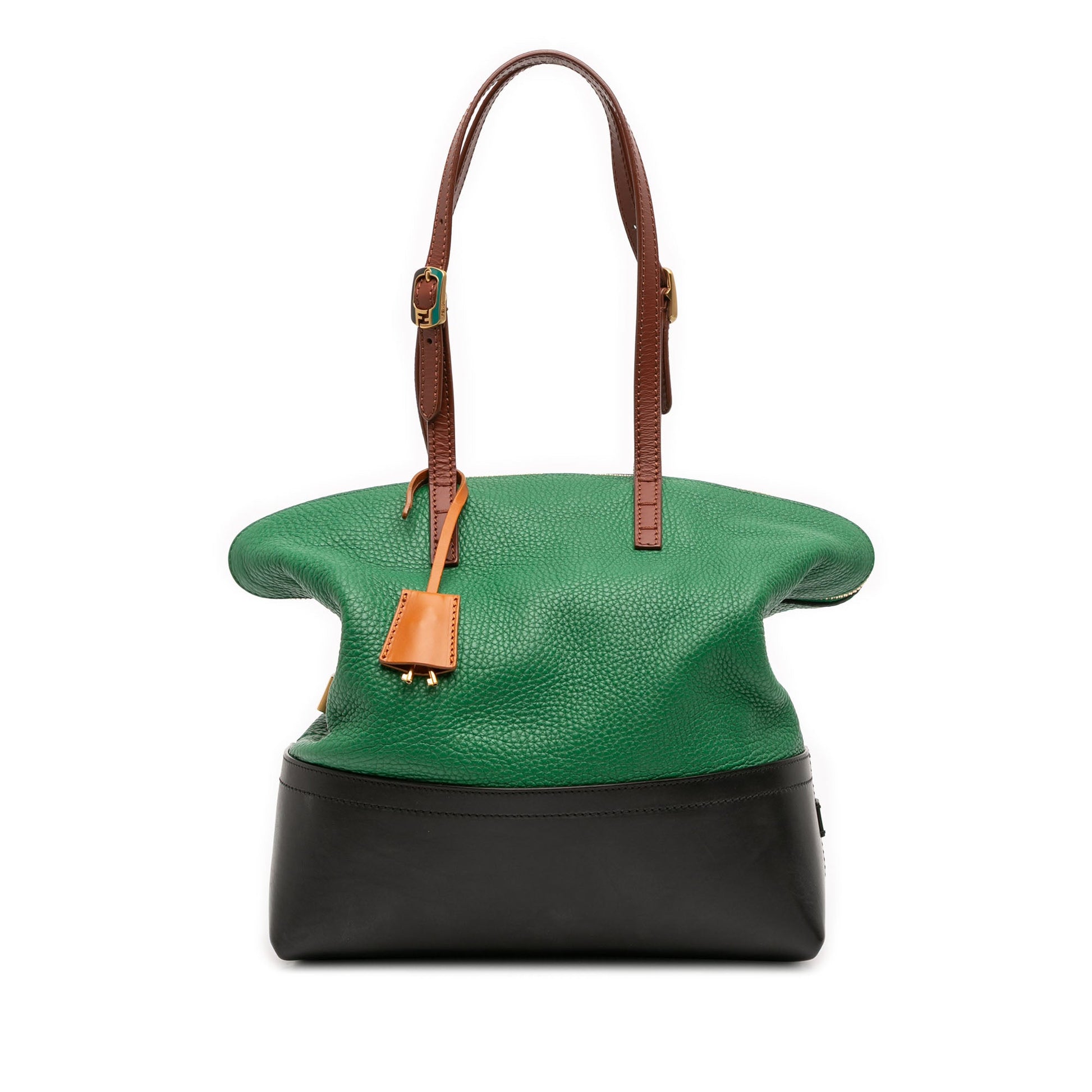 Fendi Medium Leather 2Bag Colorblock Tote